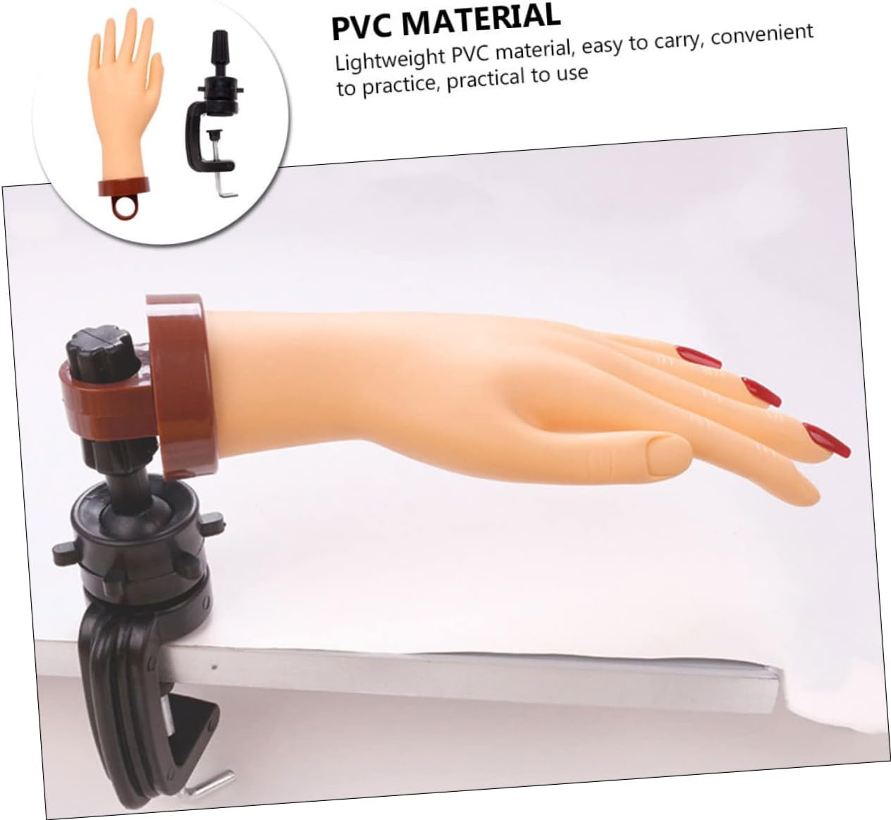 Baluue Nail Art Training Tool Manicure Model Hand Portable Nail Accessories Set image number 3