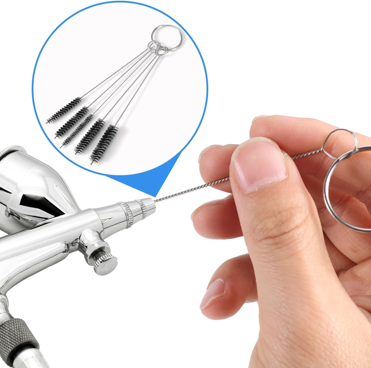 Carburetor Cleaning Kit, Includes 23 Needles 5 Nylon Brushes 1 Scraper and 4 Cleaning Hooks for Motorcycle ATV Chainsaw & Welder Maintenance image number 5