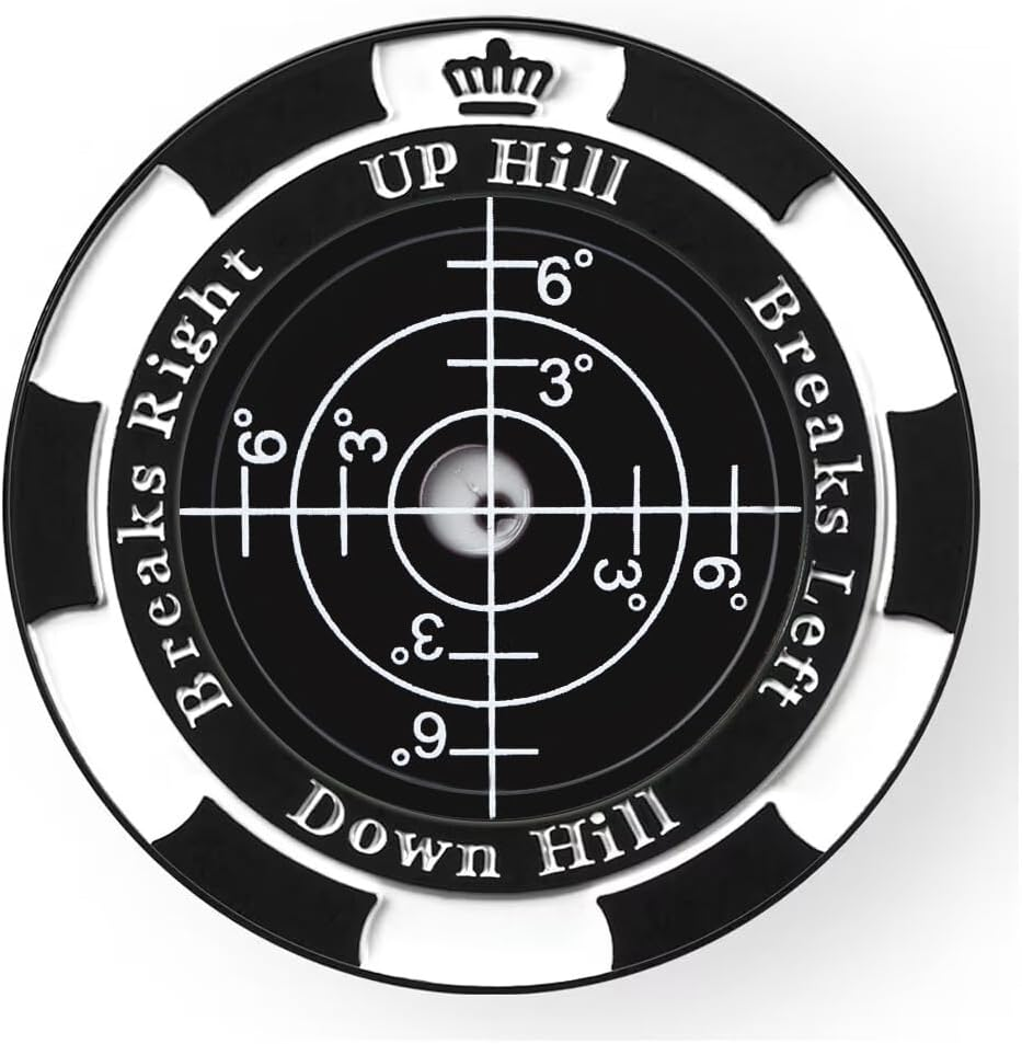 Slopemaster Progreen Reader - Golf Ball Marker with High Precision Green Reading Aid Golf Accessories for Men Women