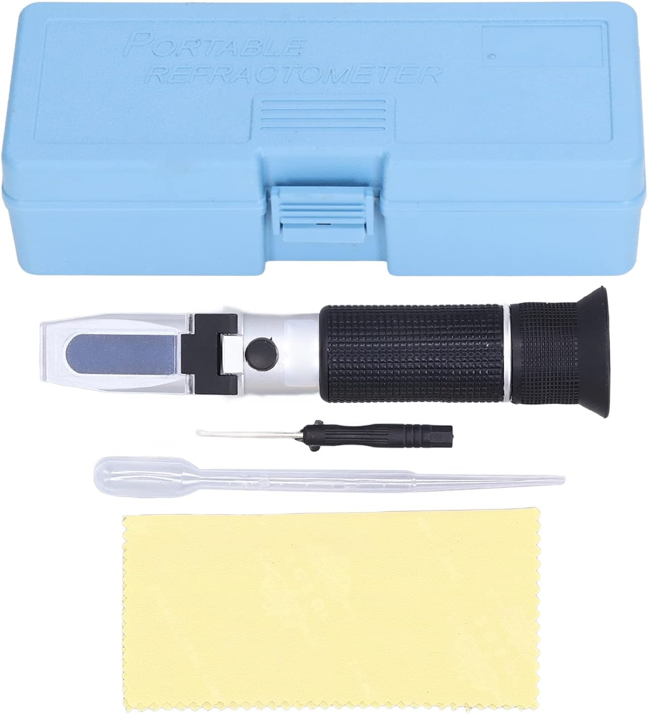 Brix Refractometer, Dual Scale Specific and Brix Digital Handheld Refractometer 0%~32% Honey Moisture Tester, Hydrometer in Wine Making and Beer Brewing, Homebrew Kit image number 4