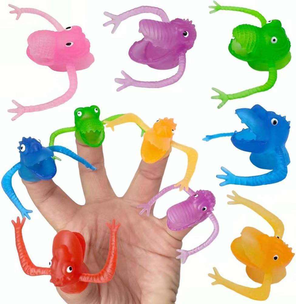 20 PCS Tiny Finger Puppets, Little Monster Finger Toys Mini Prank Gag Performance Party Favors Funny Toys Weird Gag Gift Soft image number 3