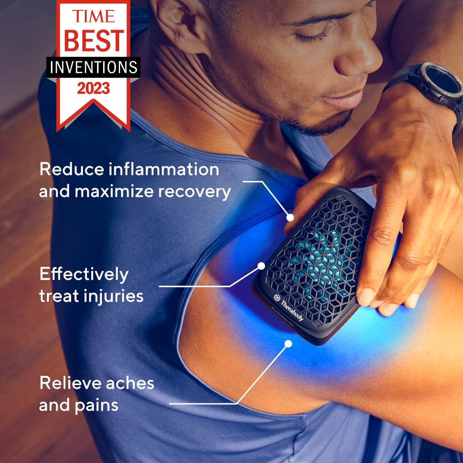 Therabody Recoverytherm Cube Instant Heat, Cold and Contrast Therapy for Pain Relief, Aches and Pains, and Muscle Recovery - Portable Hands Free Cryotherapy Machine with Cold Compress & Heating Pad image number 3