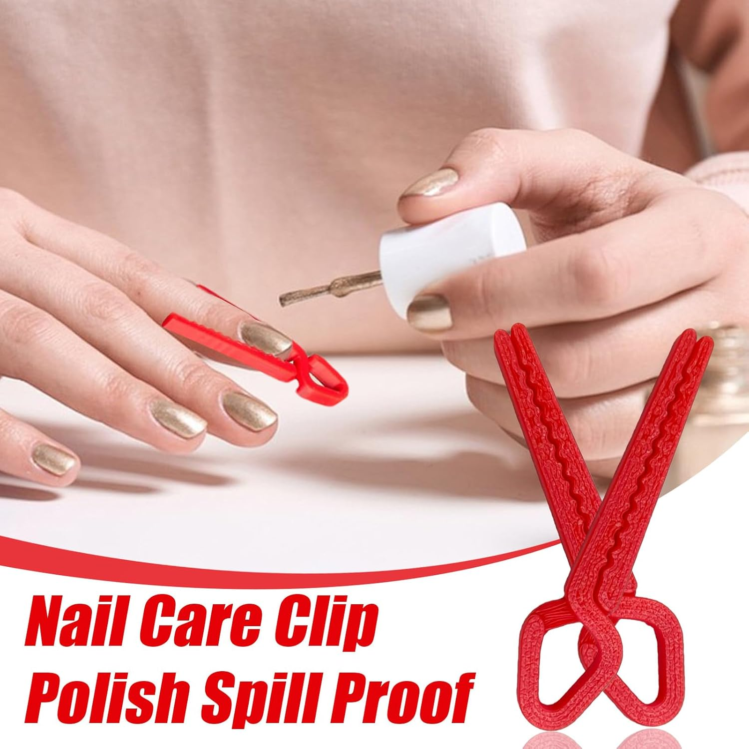 Nail Polish Protector - 5 Units Leather Protection Tweezers Game, Reusable 3D Cover anti Derram Cover for Living Room Party and Daily Use, Manicure Protector, 5 Units Leather Protection Tweezers Game image number 1