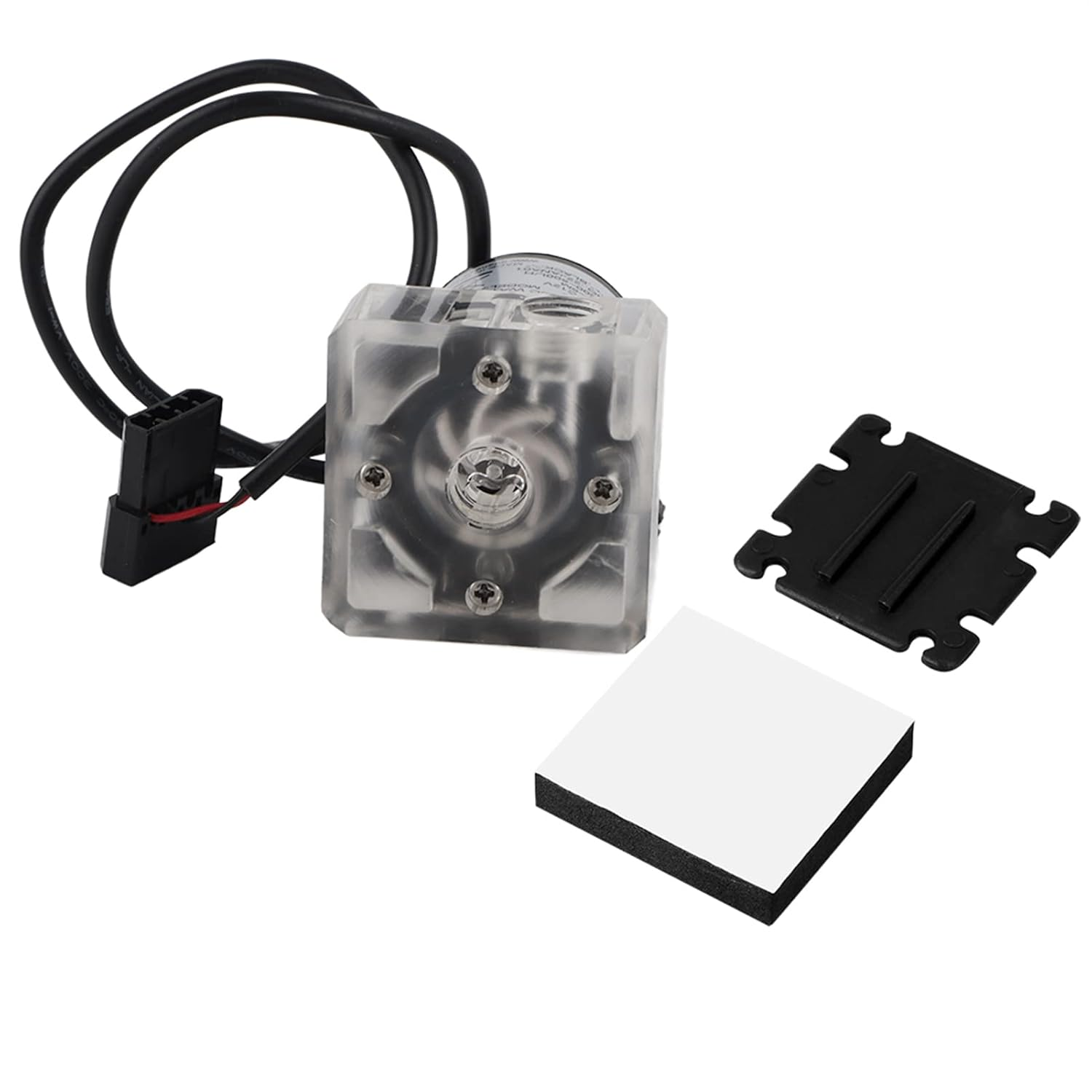 Silent CPU Water Pump 9W 600L/H - G1/4 Thread 4-Pin Connector for PC Cooling Systems image number 2