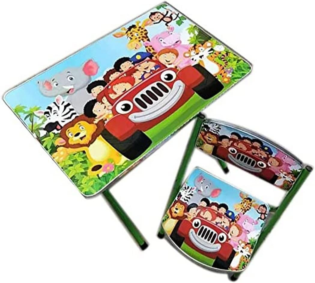 Kids Chair & Table Set 40X60CM Animals in CAR