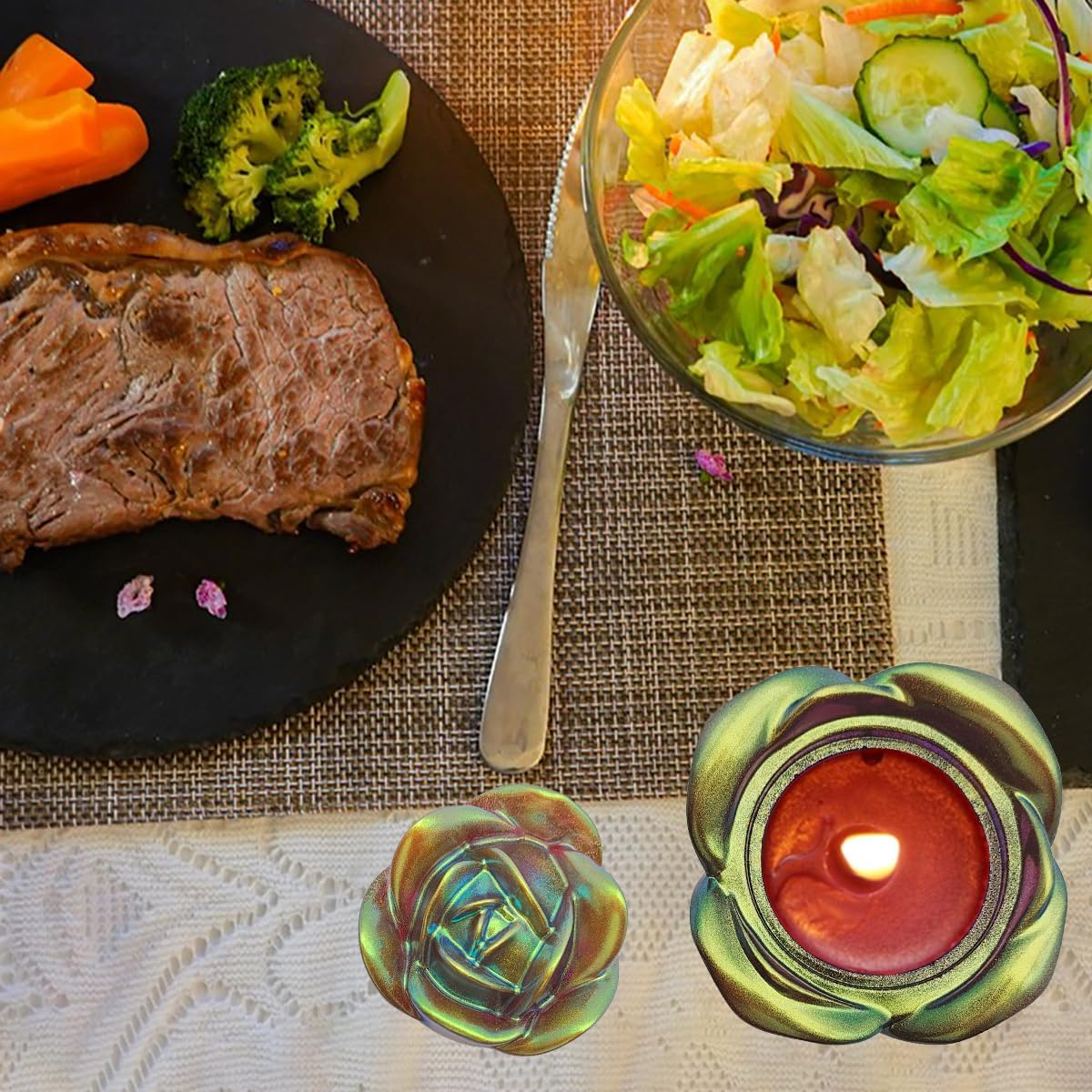 2 Pcs Rose Heart Jar Resin Molds with Lid, Finegood DIY Storage Box Resin Molds Silicone, Molds for Resin Casting Jewelry Candle Holder Candy Container image number 2