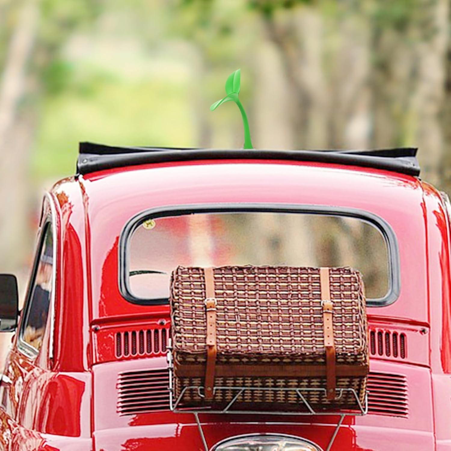 HOLIDYOYO 3D Leaf Car Roof Sticker, Anti-Collision Vehicle Decal, Novelty Car Exterior Decoration for Auto Hood and Bumper Accessories image number 5