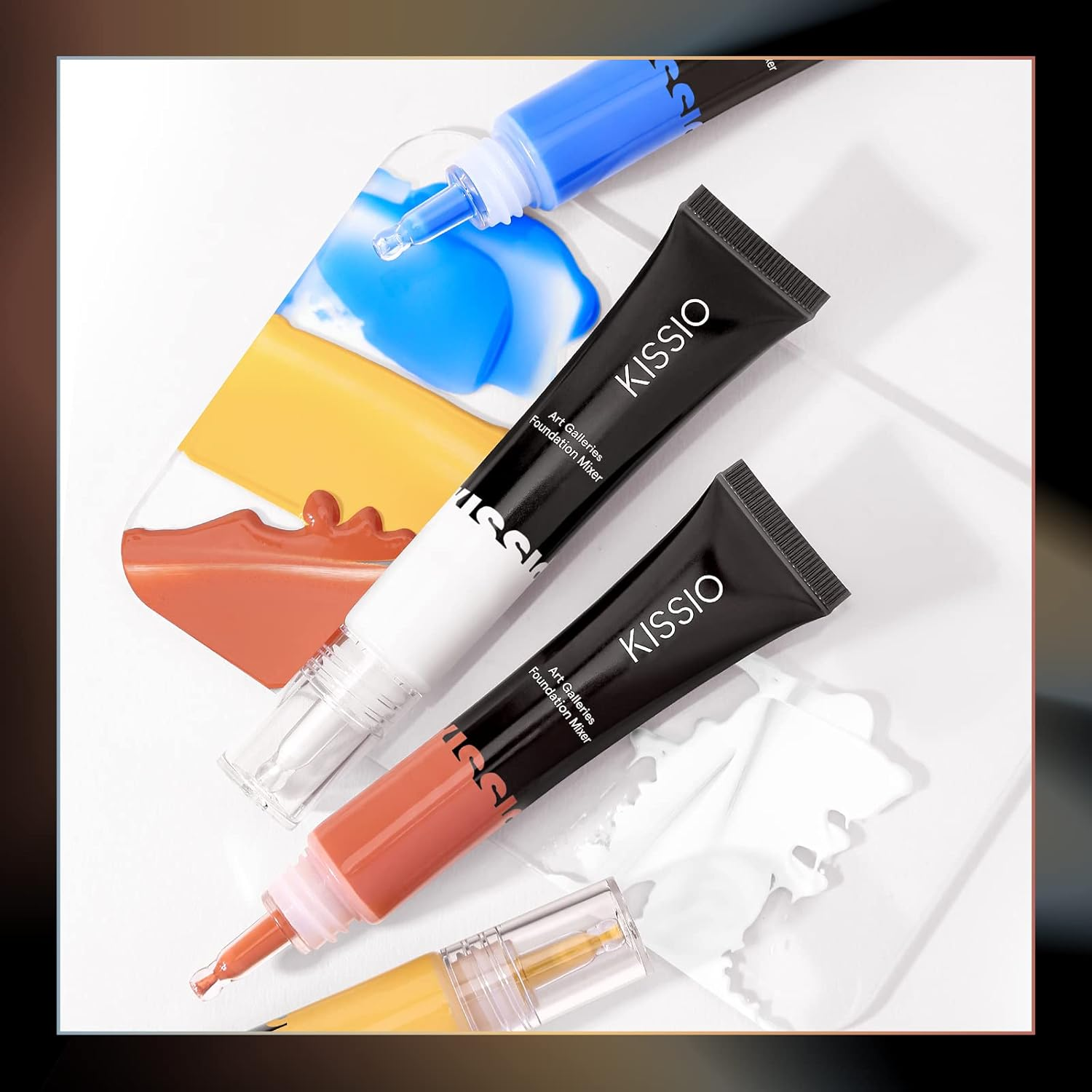 KISSIO Blue Foundation,Foundation Mixing Pigment,Blue Pigment for Foundation,Color Corrector,Smooth and Light,Blends Easily with Foundation,Warm to Cold,Cruelty Free,0.67 Oz. - 03Maple Leaf image number 6