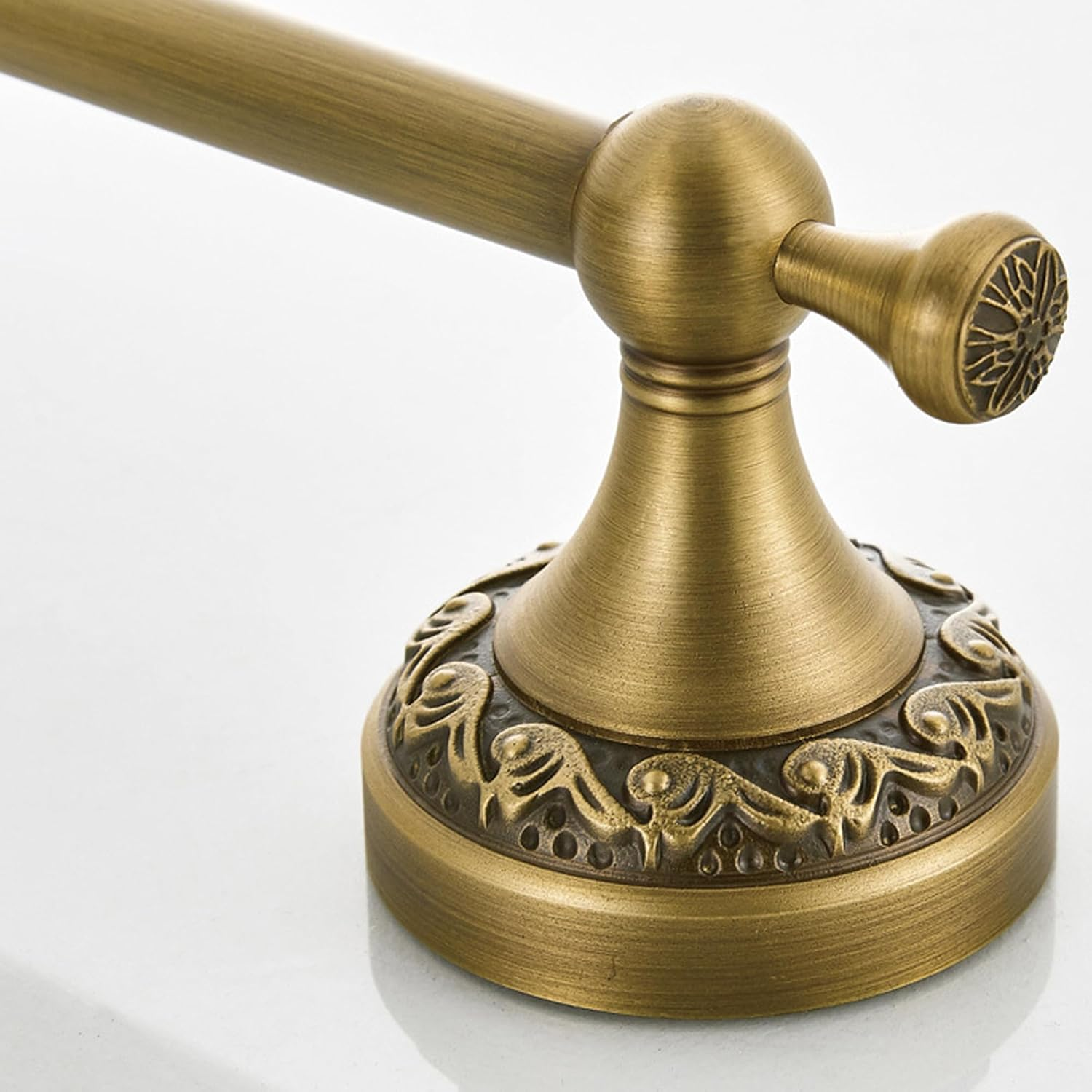 Toilet Paper Holder, Bathroom Toilet Paper Roll Holder Antique Bronze Brass Wall Mounted Bathroom Hardware Accessories,Pattern Carving Design image number 1