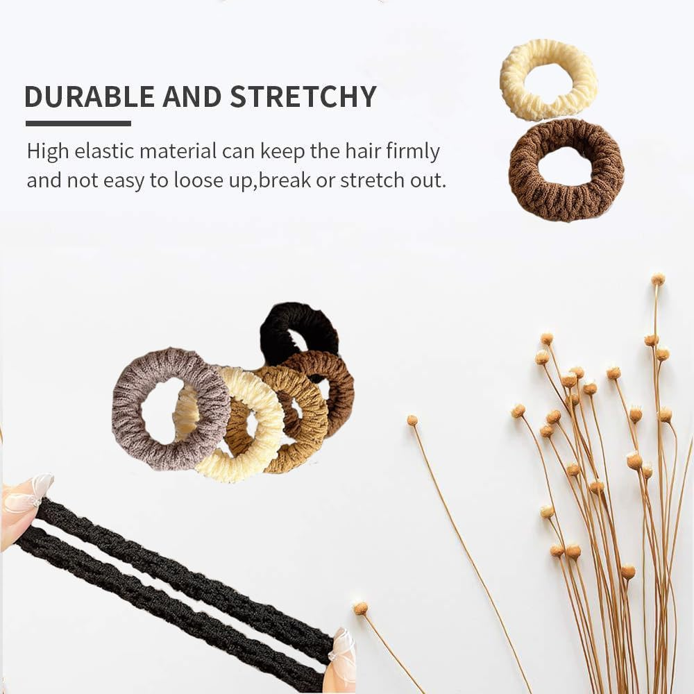 4Styles (31PCS) Elasticity Hair Band Medium Hair Ties Ponytail Holder Kate Bosworth Hair Tie Chloe Moretz Hair Ties No Crease Damage image number 4