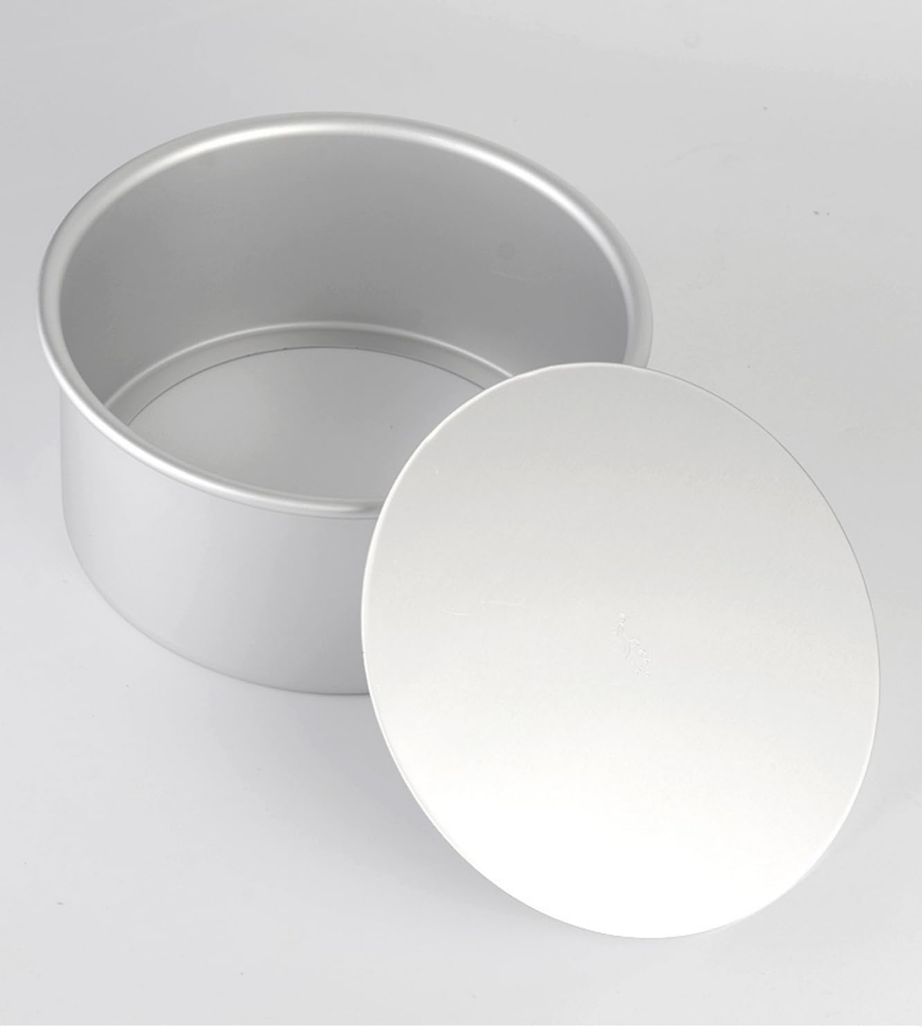 Aluminum round Cake Pan,Deep round Baking Pan,Cake Pan with Removable Loose Bottom (8X4Inch) image number 4