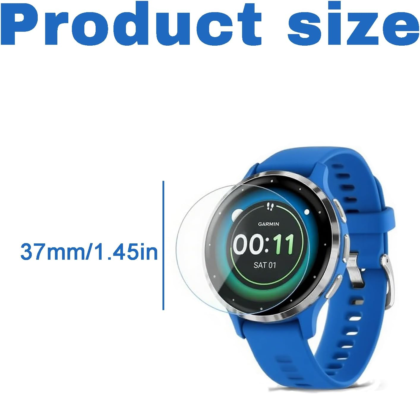 Jeyzuroa 6-Pack Screen Protector for Garmin Venu 3S - HD Clear TPU Soft Flex, Anti-Scratch & Bubble-Free, Full Coverage Film image number 2