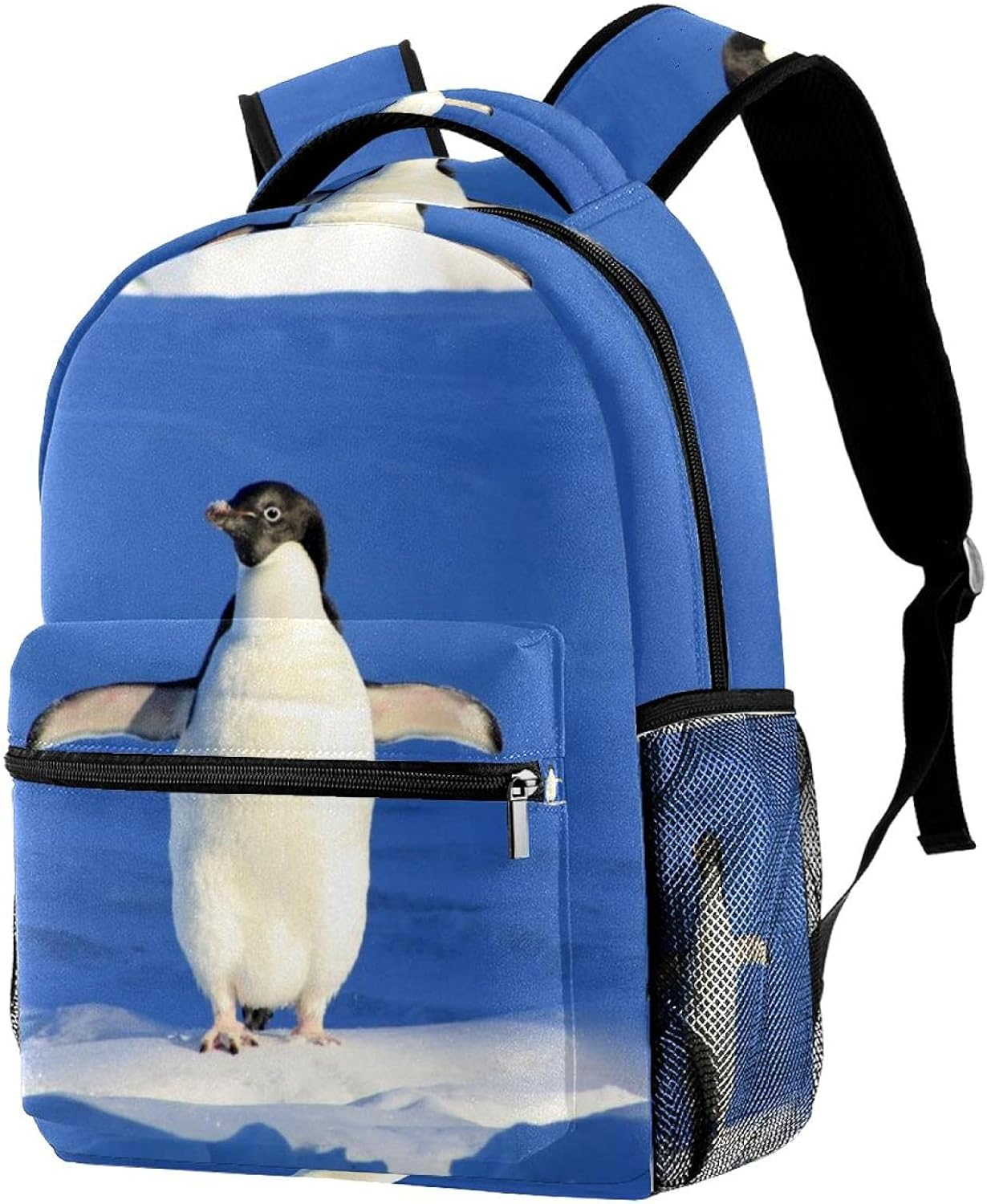 Penguin Backpack Students Shoulder Bags Travel Bag College School Tote Backpacks image number 5