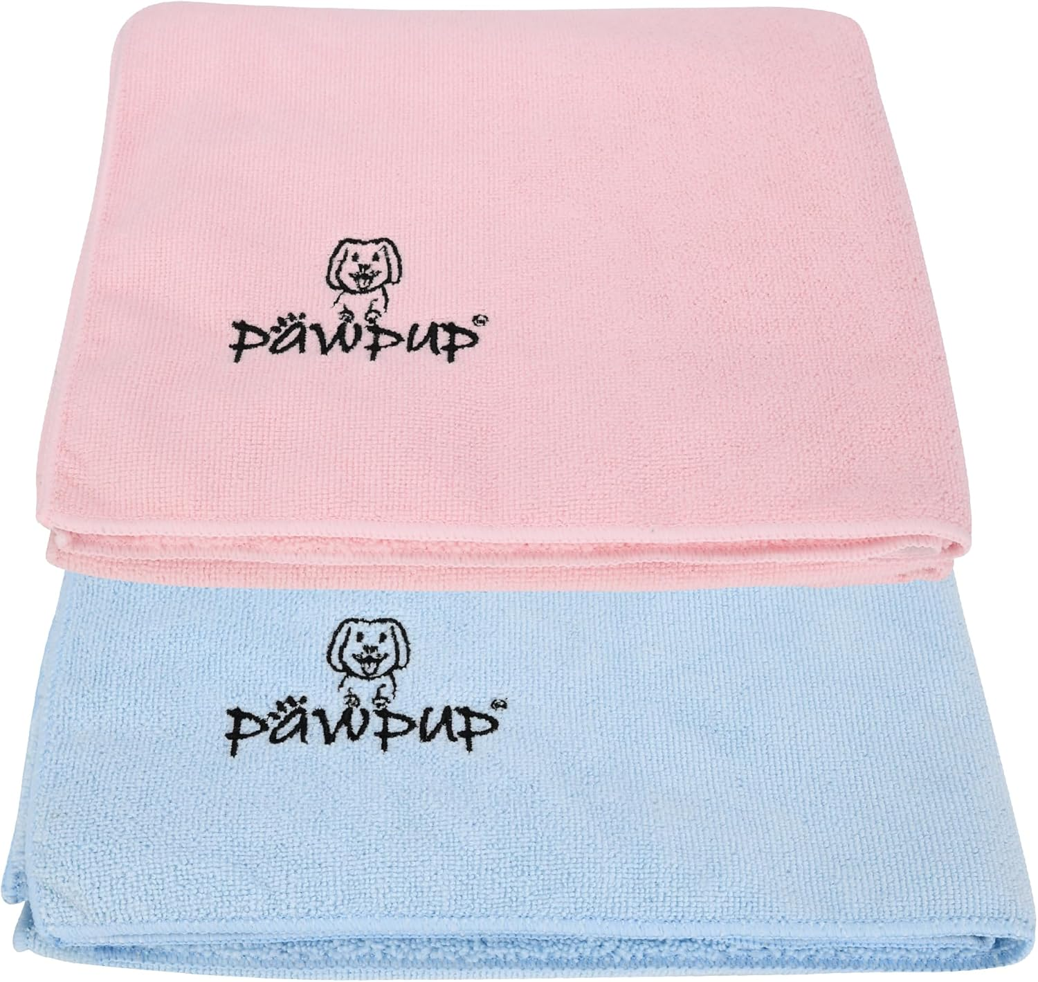 PAWPUP Dog Towel Super Absorbent - Pack of 2 - Quick Drying Super Soft Microfiber Pet Towel for Dogs, Cats and Other Pets (Brown and Grey)