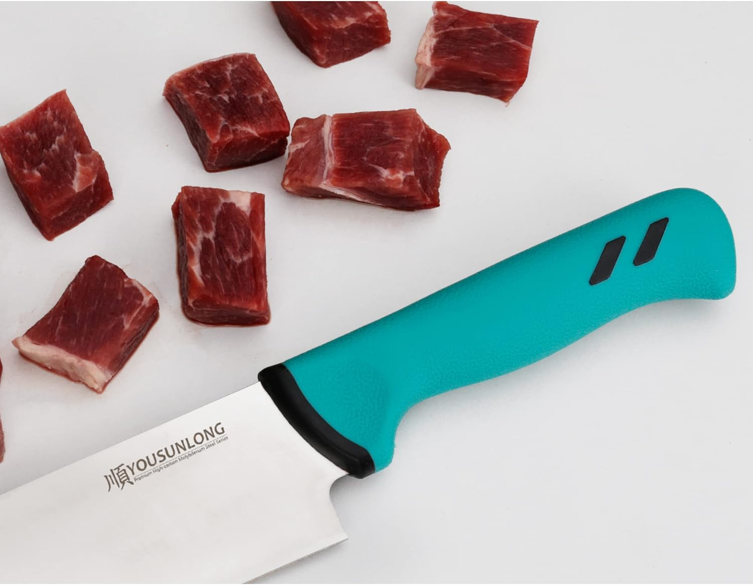 YOUSUNLONG Chef Knife - 10 Inch - Premium High-Carbon Molybdenum Steel Blade - Butchery Meat Processing Knife - Meat Cleaver Kitchen Knives - Ergonomic & Non-Slip Handle image number 5