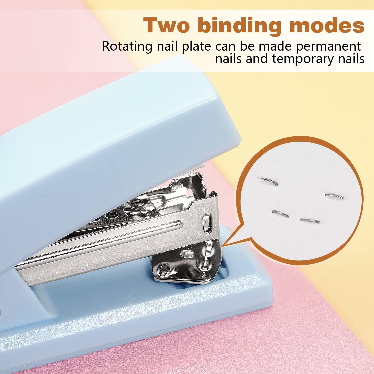 Tamaki Office Stapler, Blue, Modern Style, 80 Staples, 20 Sheet Capacity - Blue image number 6