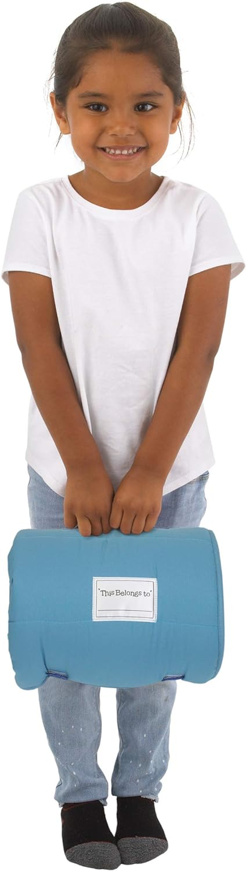 Disney Frozen 2 - Spirit of Nature Padded Nap Mat with Built in Pillow, Blanket & Name Label, Blue, Purple, Yellow image number 1