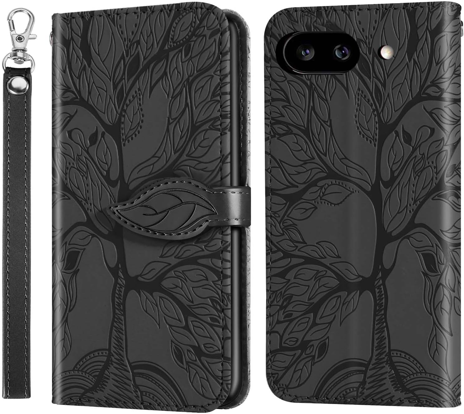 CXTCASE for Google Pixel 9A Case PU Leather Folio Flip Cover with Card Slots, Magnetic Wallet Phone Case for Google Pixel 9A - Blue