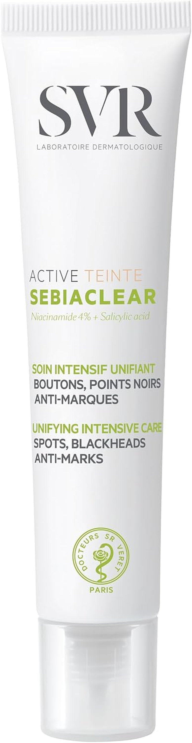 SVR SEBIACLEAR Active - Anti-Blemish Face Gel-Cream for Acne-Prone, Oily, Combination Skin, Intensive Corrector for Whiteheads, Blackheads and Redness, 40Ml (Tinted) image number 6