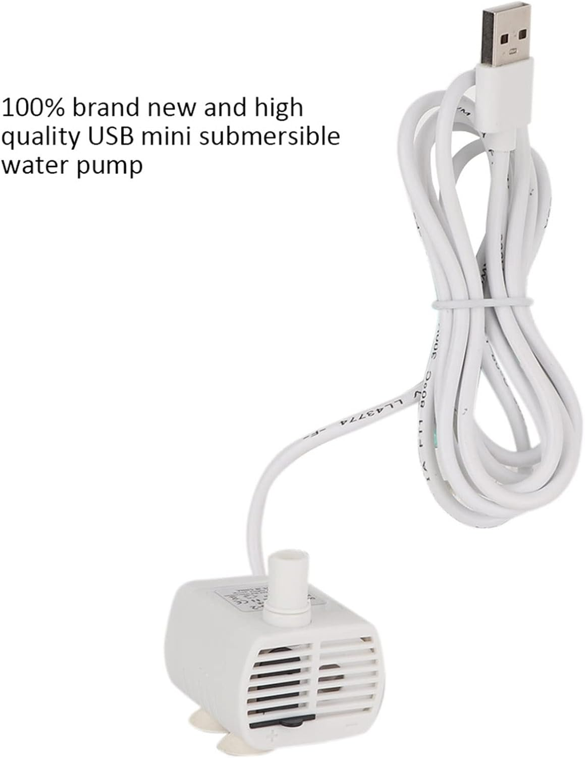 A K O Z O N USB Mini Submersible Pump, DC 5V Low Noise Water Pump for Aquarium Fountain Pet Water Dispenser, 200L/H Flow Rate image number 5