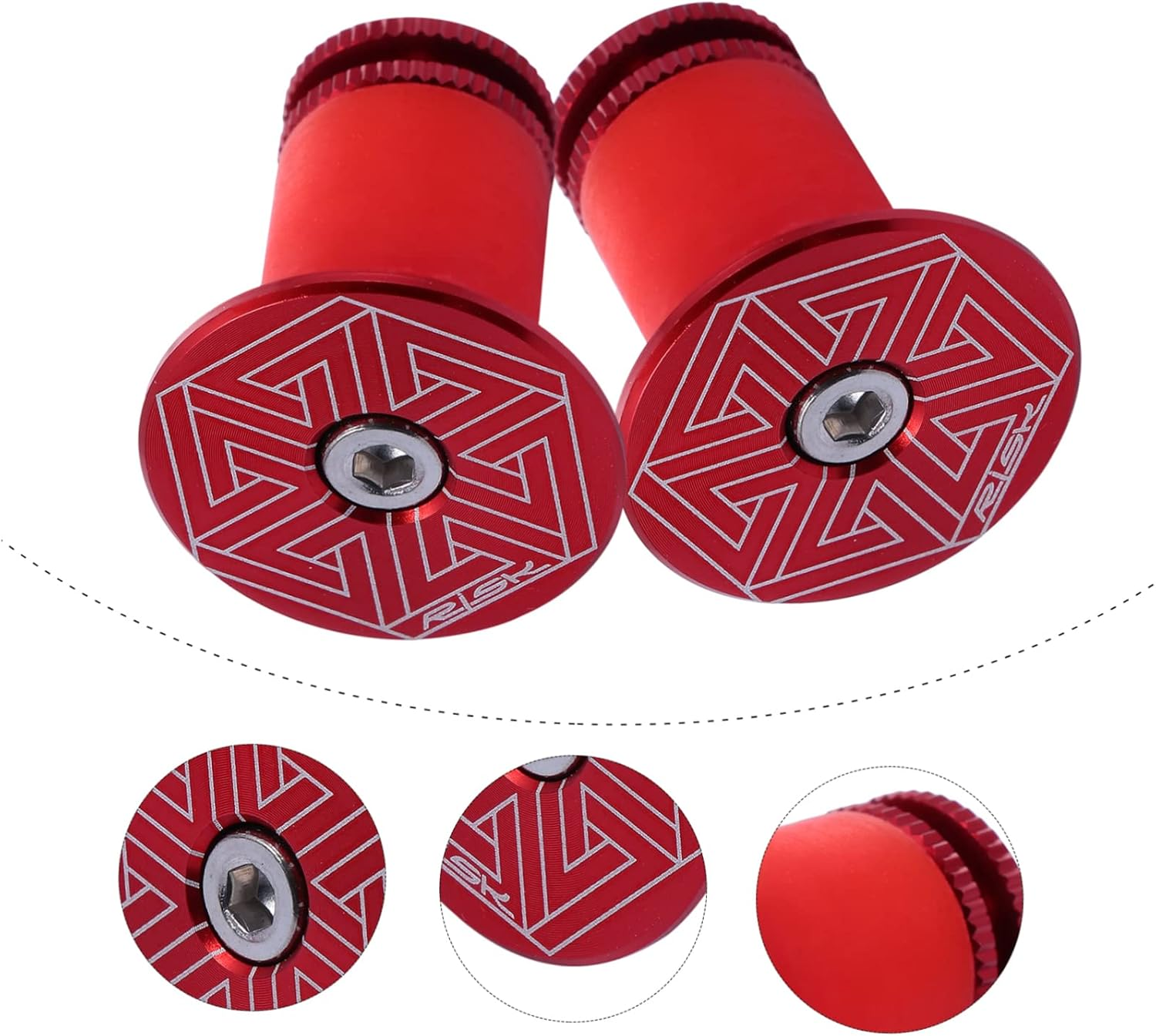 BESPORTBLE 2 Pcs Aluminum Bar Plugs - Stylish & Durable Cycling Handlebar Accessories image number 1