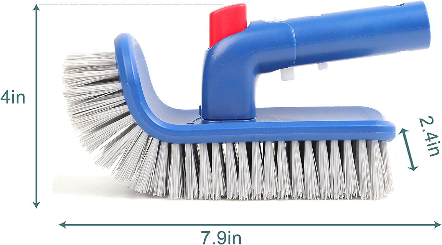 Sepetrel Pool Brush Head for Cleaning Pool Walls,Steps & Corners,Rotatable Hand Scrub Brushes,For Inground/Above Ground Swimming Pool,Spa, Bathroom, Hot Tub, Kitchen image number 4