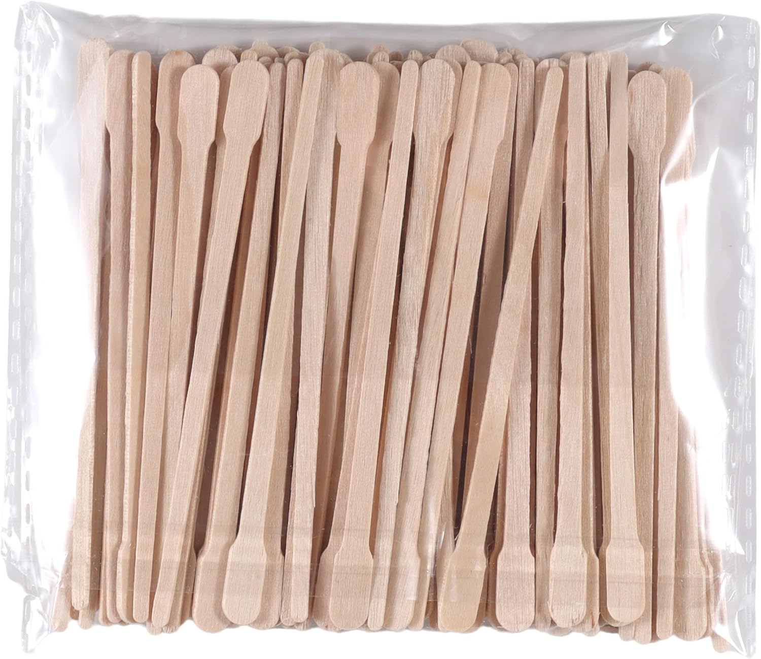 500Pcs Small Wooden Wax Sticks - for Body Legs Face and Small Sizes Eyebrow Waxing Applicator Spatulas Craft Sticks for Hair Eyebrow Removal (88Mm round Head) image number 4