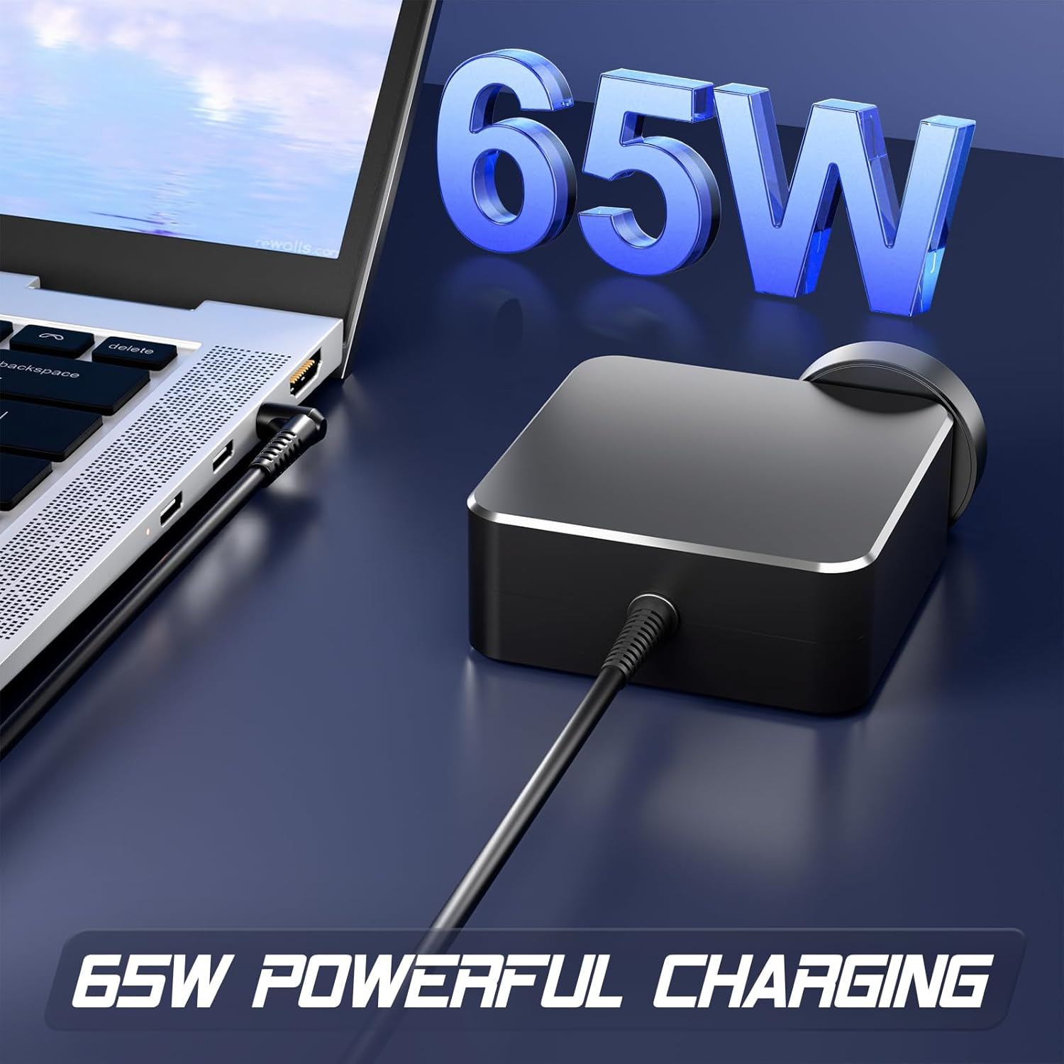 65W Charger for Lenovo Laptop Computer AC Adapter Charger for Lenovo Ideapad 3I 5I 14 15 Ideapad Flex 3 5 Yoga S740 530 330 720 520 V155 V145 L340 C340 S340 S145 130S 530S 520S 720S 710S ADLX65CCGU2A image number 1