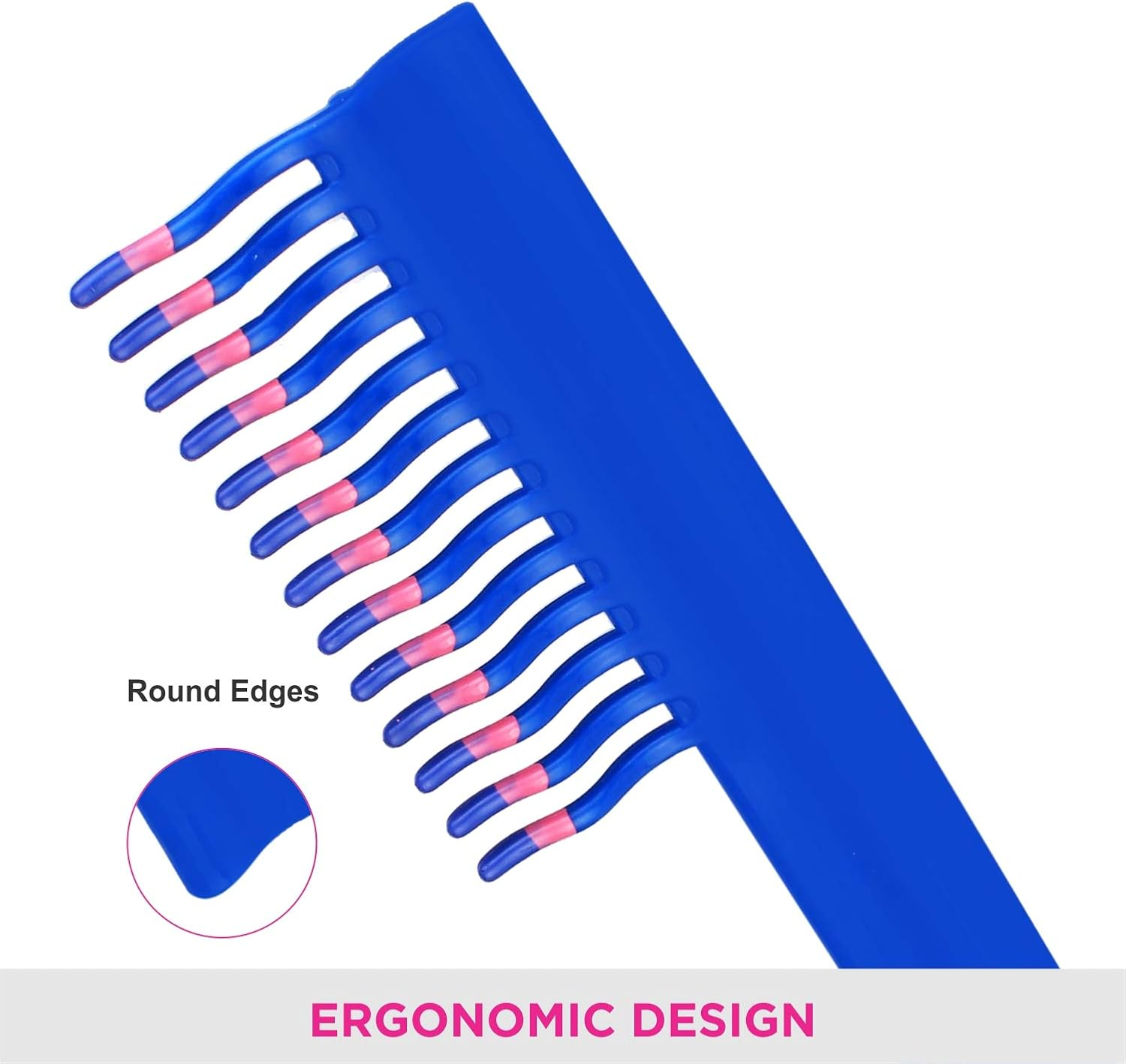 VEGA Shampoo Comb, Pink (Pack of 2)