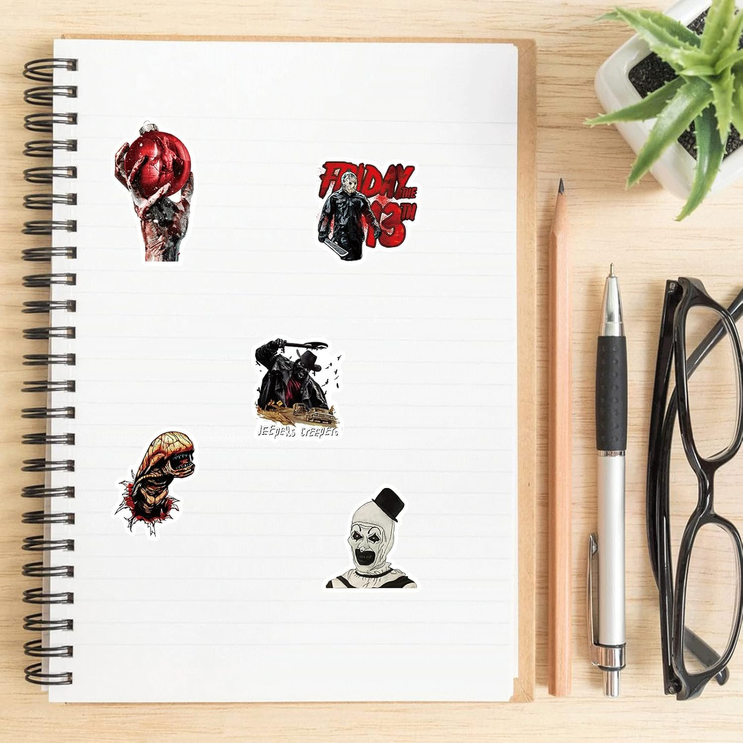 100 Pcs Spooky Horror Decor - Supernatural & Scary Movie Gifts