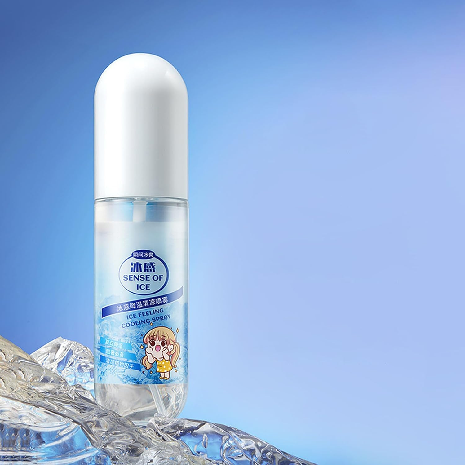 Cooling Mist Spray for Clothes - Cooling Spray for Hot Flashes | Soothing Summer Relief Mist | Calming 100Ml Body Spritz, Refreshing Agent, Cool Body Mists, Skin Soother & Stress Relief image number 1