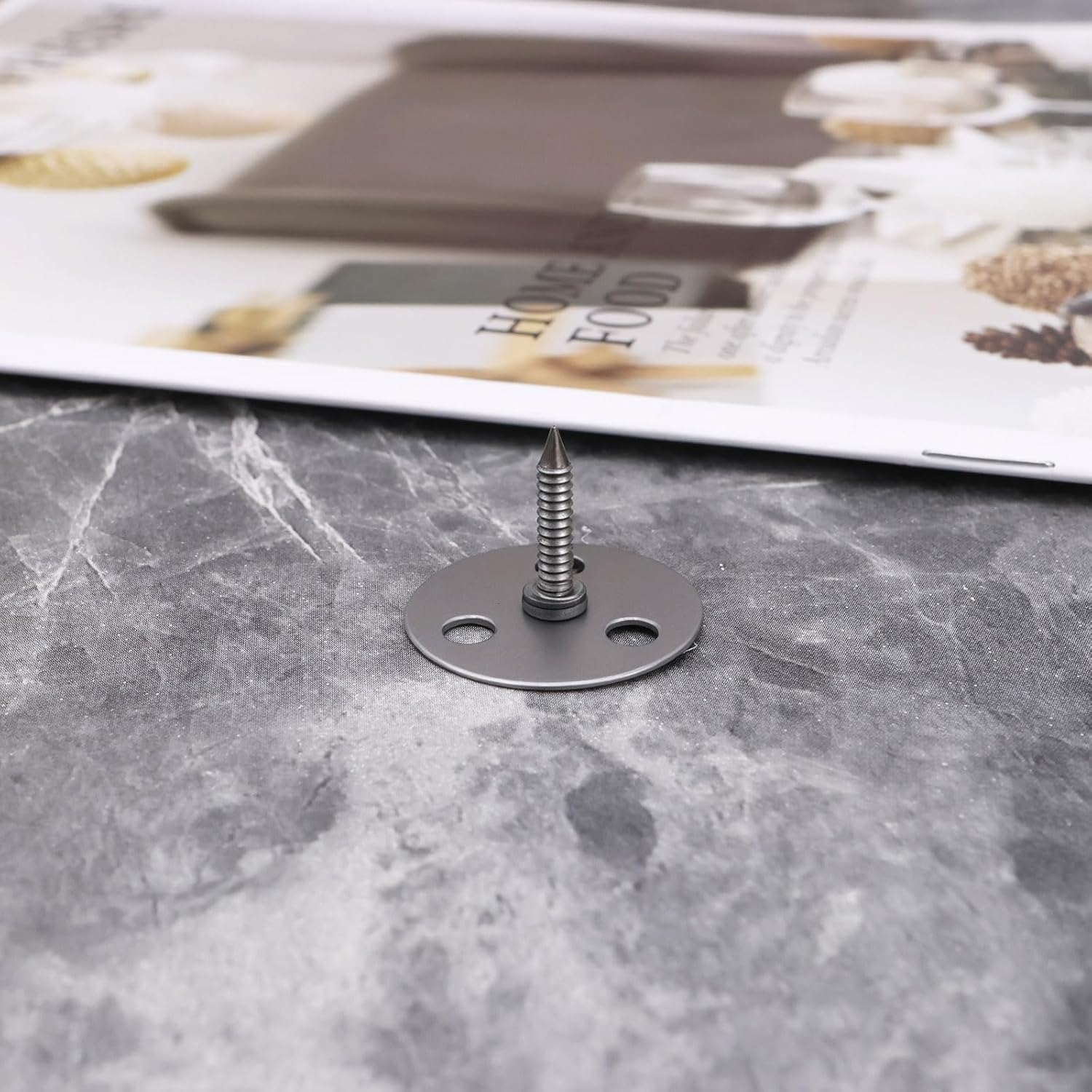 Ecsing 50PCS Tire Puncture Nails Spikes Anti-Theft Security Car Vehicle Auto Puncture Nail Diameter 25Mm Nail Length 15Mm for Cars Trucks Dark Gray image number 6