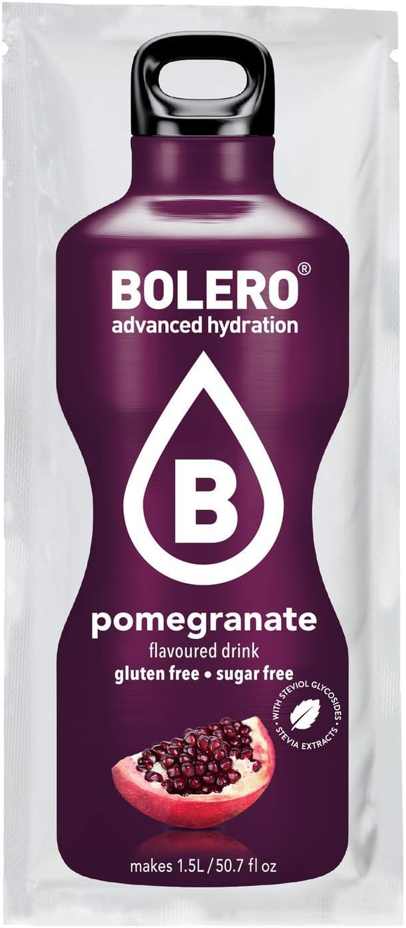 Bolero Pomegranate Fruit Flavoured Drink Powder 12 Sachets