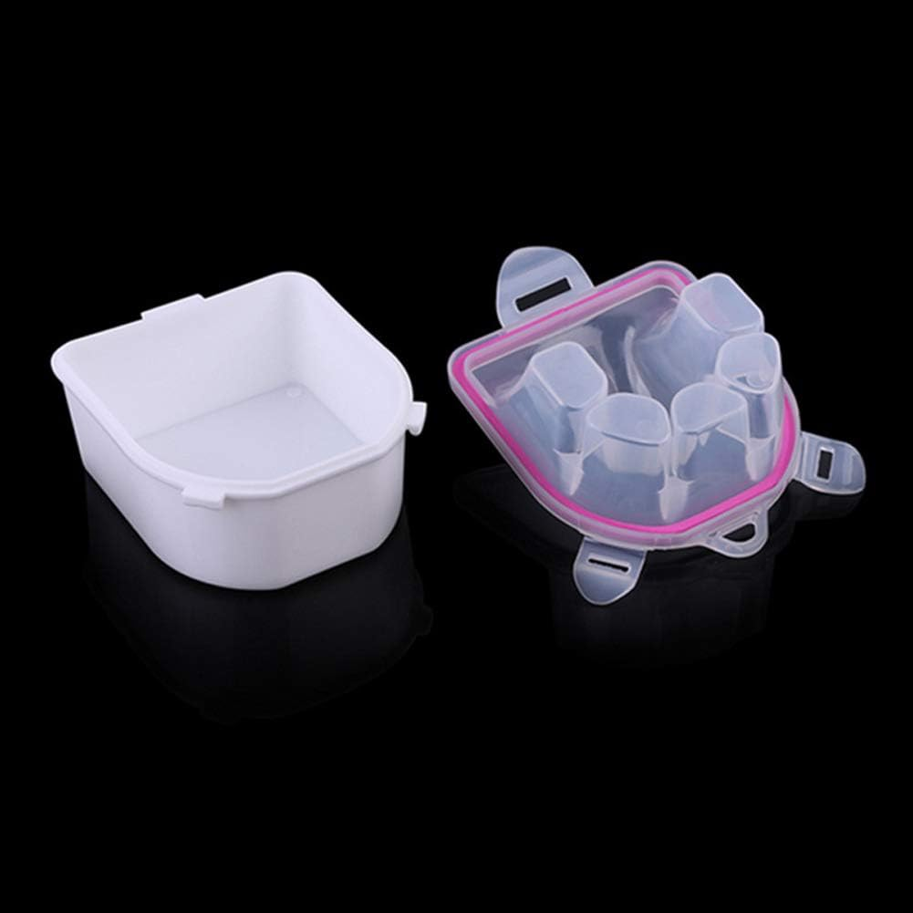 1 Piece Nail Soaking Bowl Nail Remover Soaking Bowl Soaking Soak Bowl Nail Art Polish Remove Wash Soaker Tray Manicure Spa Tool Manicure Treatment Remover, Pink image number 3