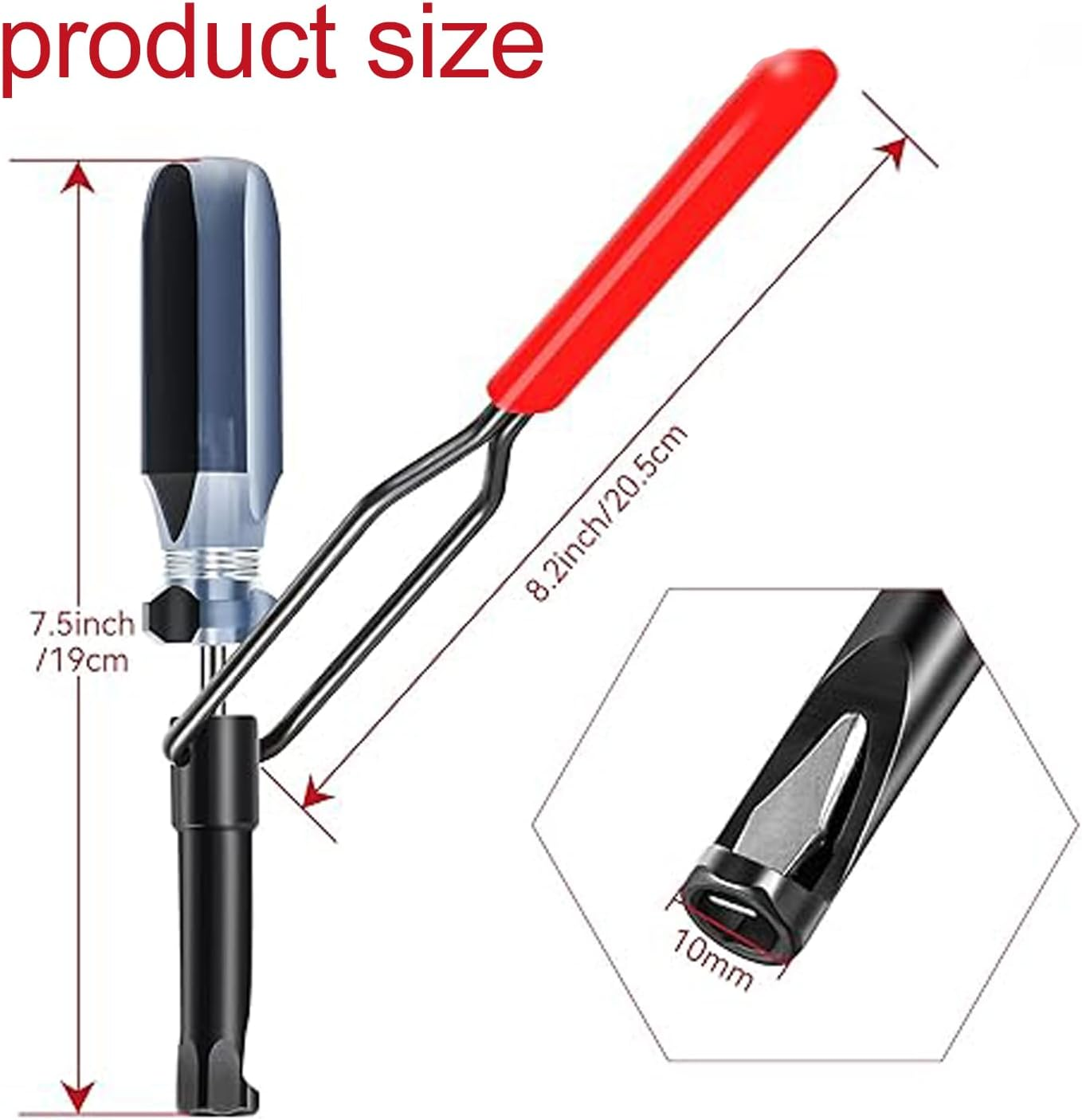 WEZCHUGHAOL 10Mm Lock Nut Valve Adjustment Tool - Easily Loosen Lock Nut with Window for Japanese Engines image number 2