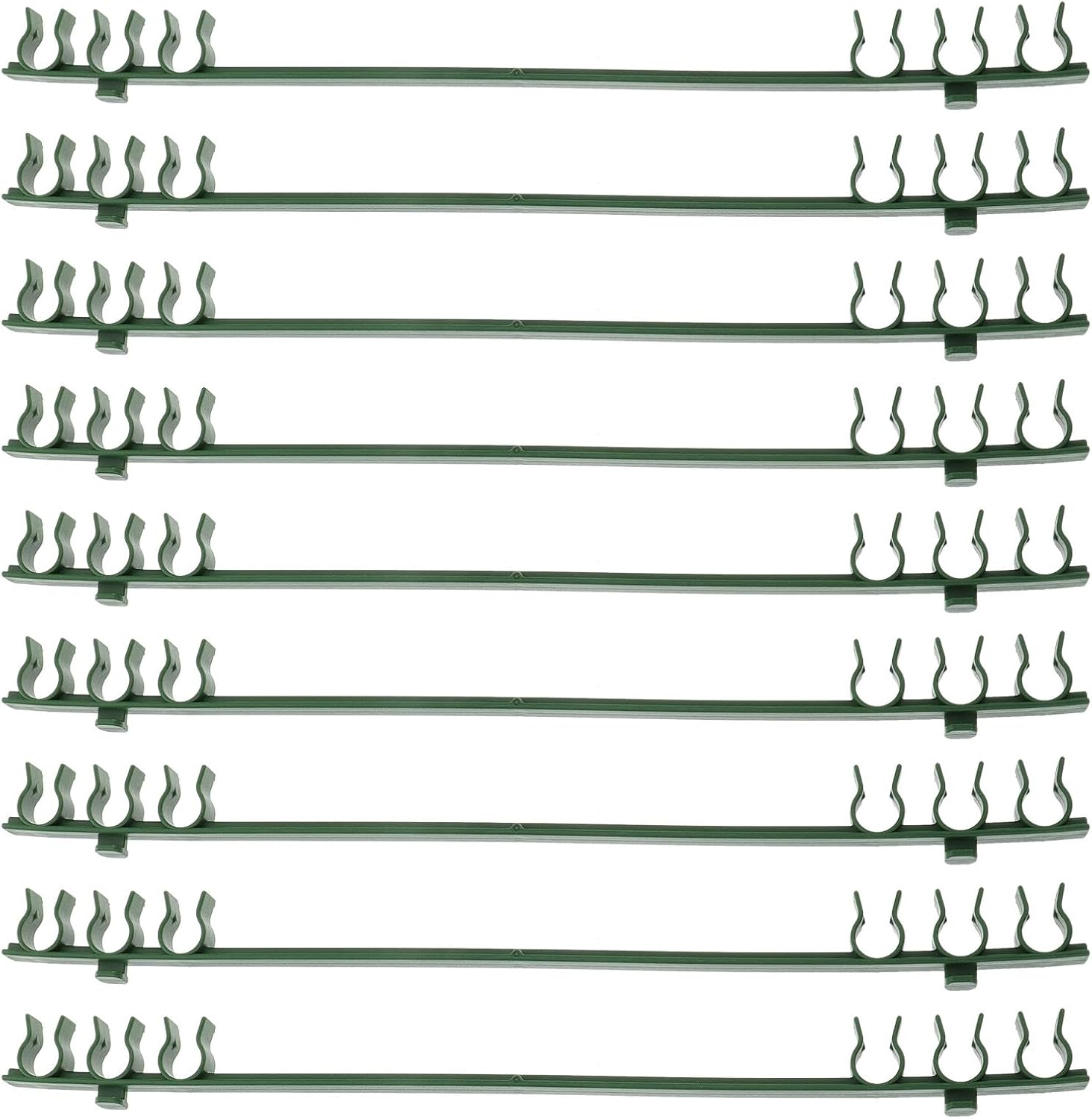 FUTUREORYY 50Pcs Plant Support Connectors Garden Stake Trellis Connectors for Greenhouse Frame and Pipe Clamp Plant Trellis Gardening Fixing image number 4