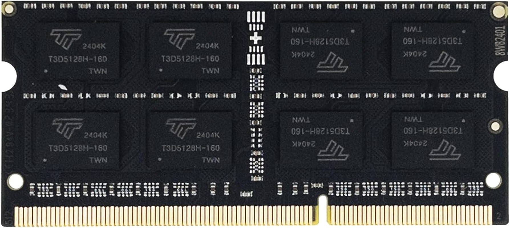 Timetec 16GB Kit(2X8Gb) DDR3L / DDR3 1600Mhz (DDR3L-1600) PC3L-12800 / PC3-12800 Non-Ecc Unbuffered 1.35V/1.5V CL11 2Rx8 204 Pin SODIMM Laptop Notebook PC Computer Memory RAM Module Upgrade Black PCB image number 1