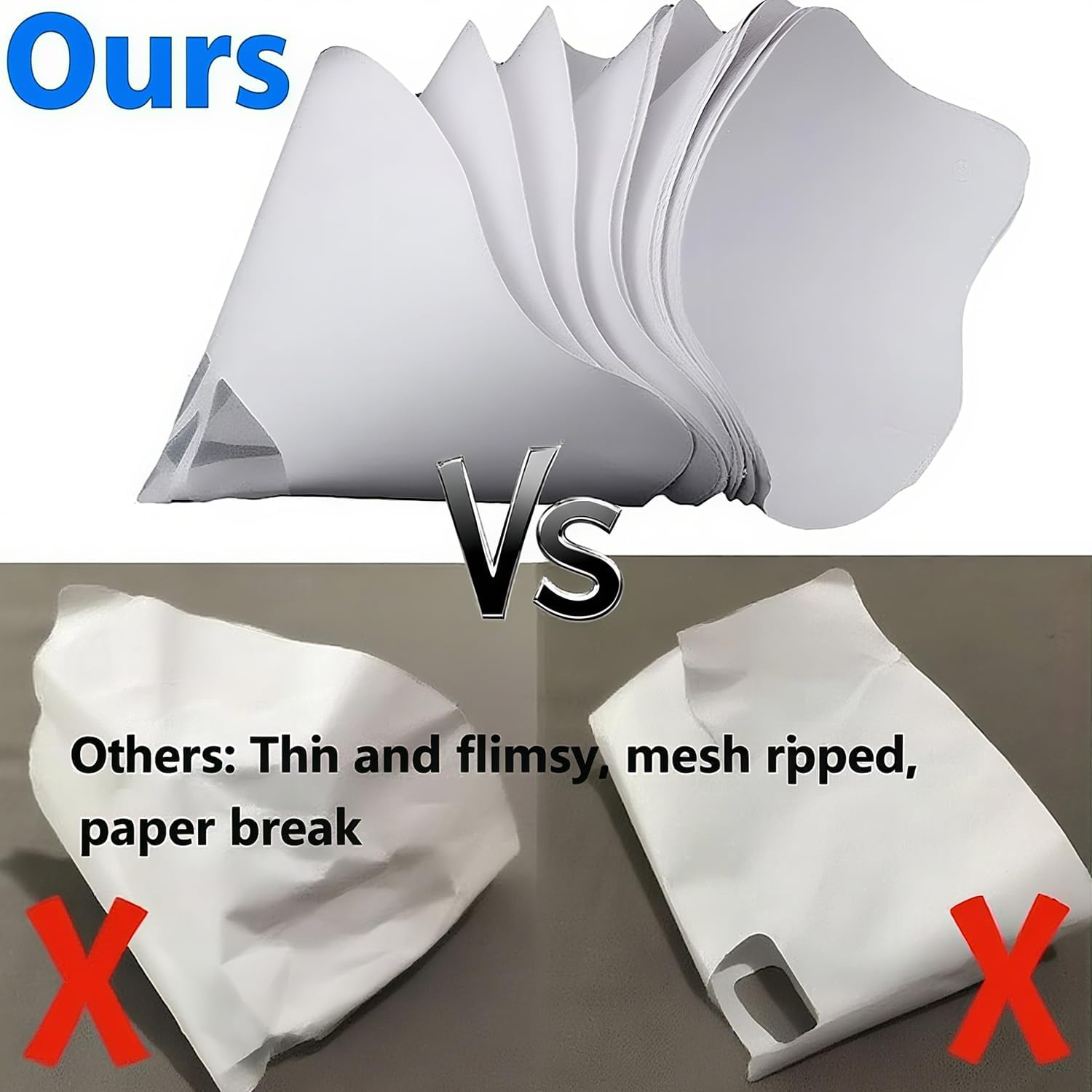 Xinghonyac 100 Pcs Disposable Paint Filters with 1 Pcs Silicone Funnel, Paint Paper Strainers with Fine Nylon Mesh, Suitable for Cars, Spray Guns, Arts and Crafts