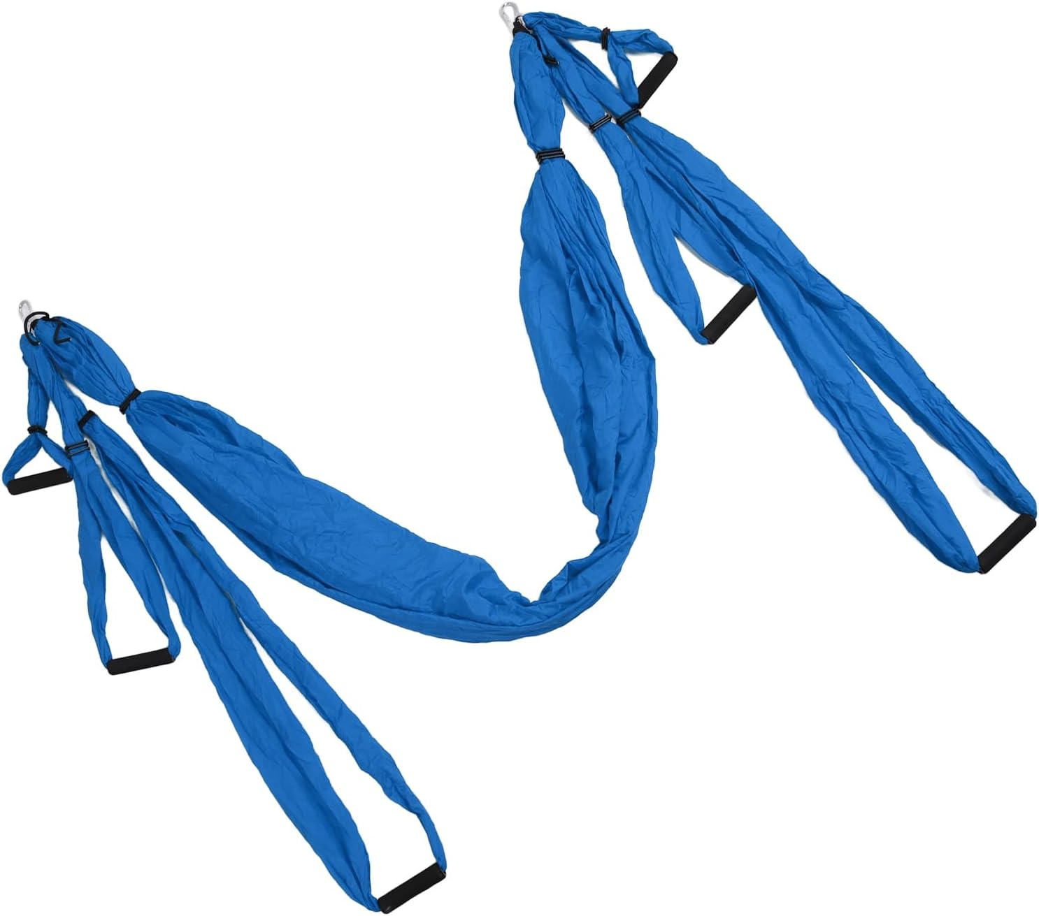 Aerial Yoga Swing Set, Strong Yoga Hammock Kit, Yoga Swing Sling Inversion Exercises Tool, Aerial Sling Inversion Fly Kit for Home, Gym, Fitness, Indoor, Outdoor (Dark Blue) image number 1