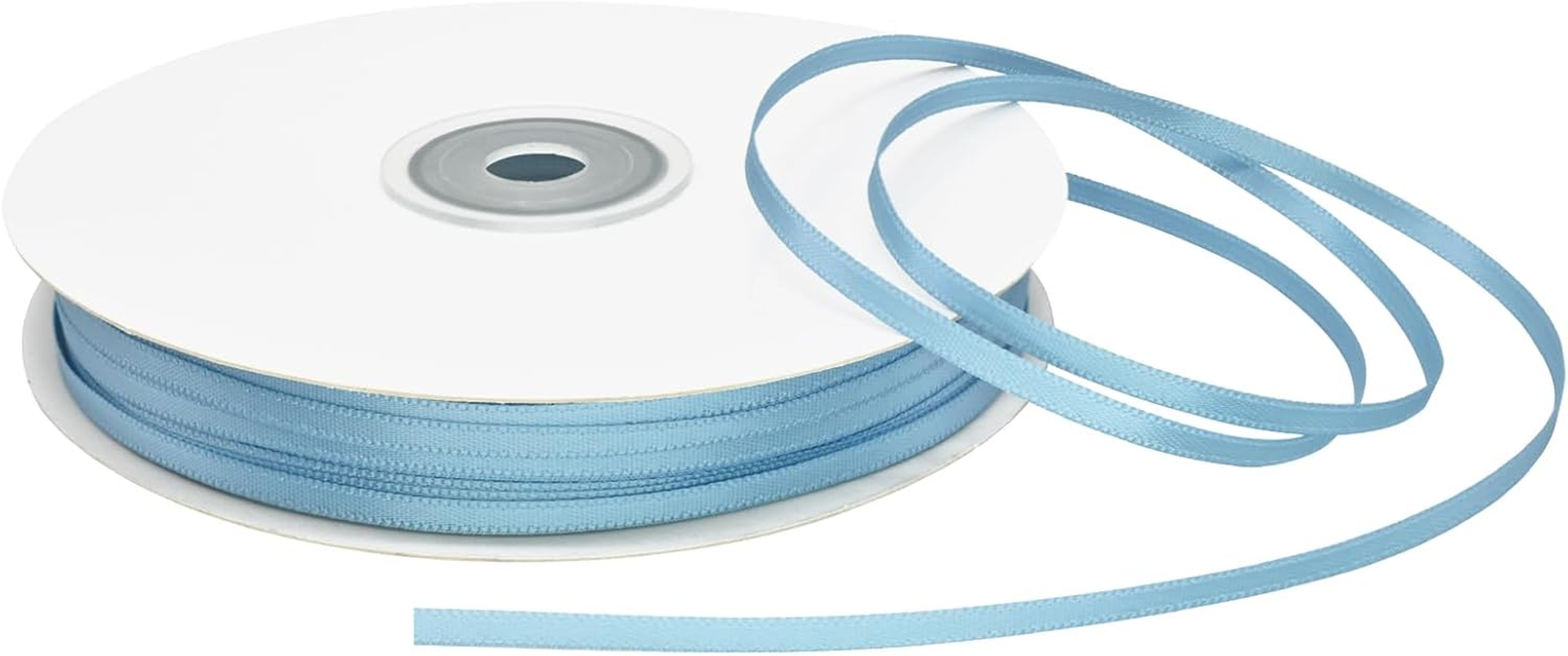 Yamkim 1/8 Inch 100 Yards Black Satin Ribbon Double Faced Polyester Satin Ribbons Ideal for Gift Wrapping DIY Crafts Invitations Wedding Flower Bouquet Sewing