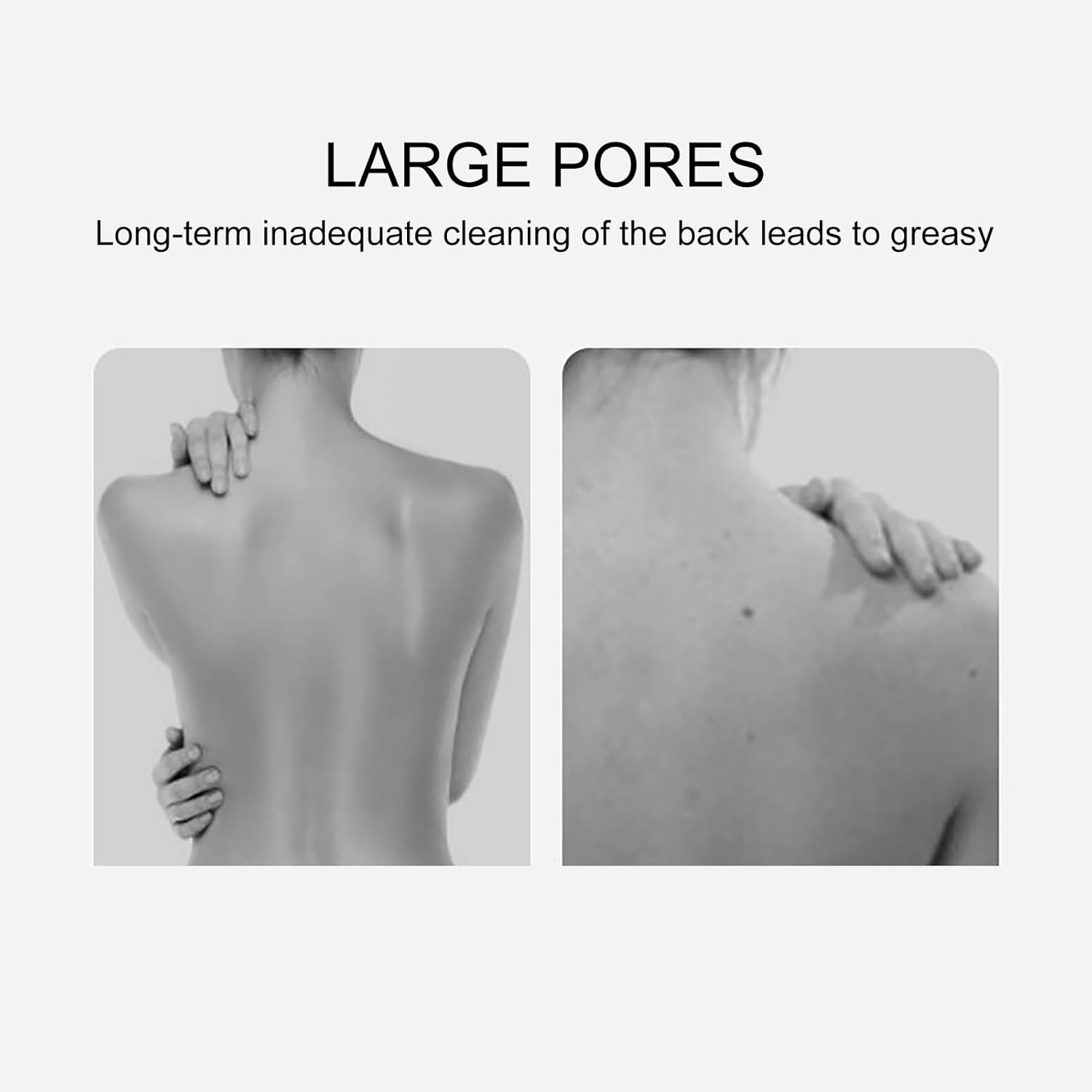 Back Washer for Shower,2 in 1 Shower Loofah | Sponge Scrub with Rope Handles for Dead Skin Removal Home Travel Spa Girls Boys Men image number 1