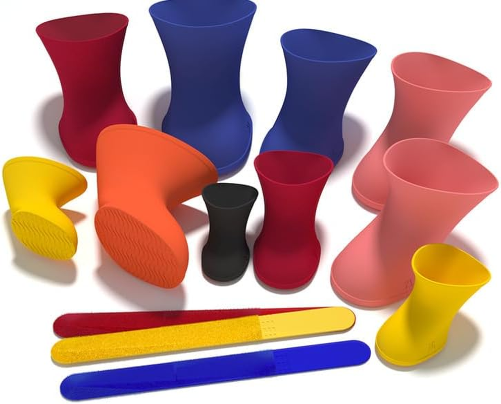 Silicone Pet Rain Boots, Cat and Dog Walking Shoe Covers, Foot Covers, Pet Outdoor Silicone Soft Soled Rain Boots, Foot Covers (Yellow, L) image number 5