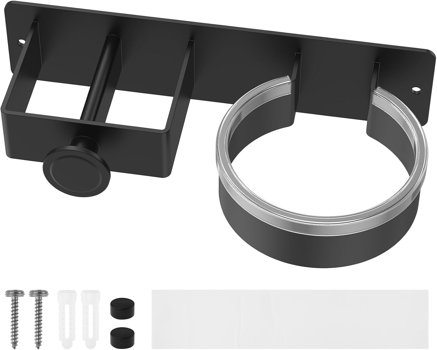 Hair Dryer Holder Wall Mounted Hair Straightener Holder Space Saving Curling Iron Holder Hair Tool Organizer Hairdryer Station Accessories Wall Mounted for Hair Dryer image number 5