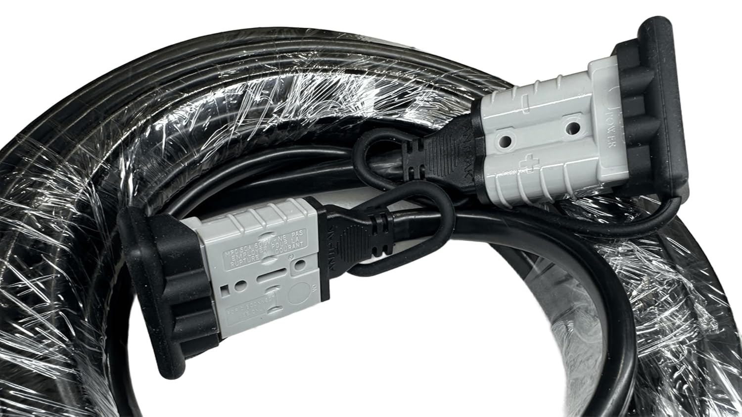 ANTPAK 10M 8Mm&sup2; Dual Core Cable with Anderson Plugs, Black/Red, V90 PVC Insulated (With Anderson Plug) image number 1