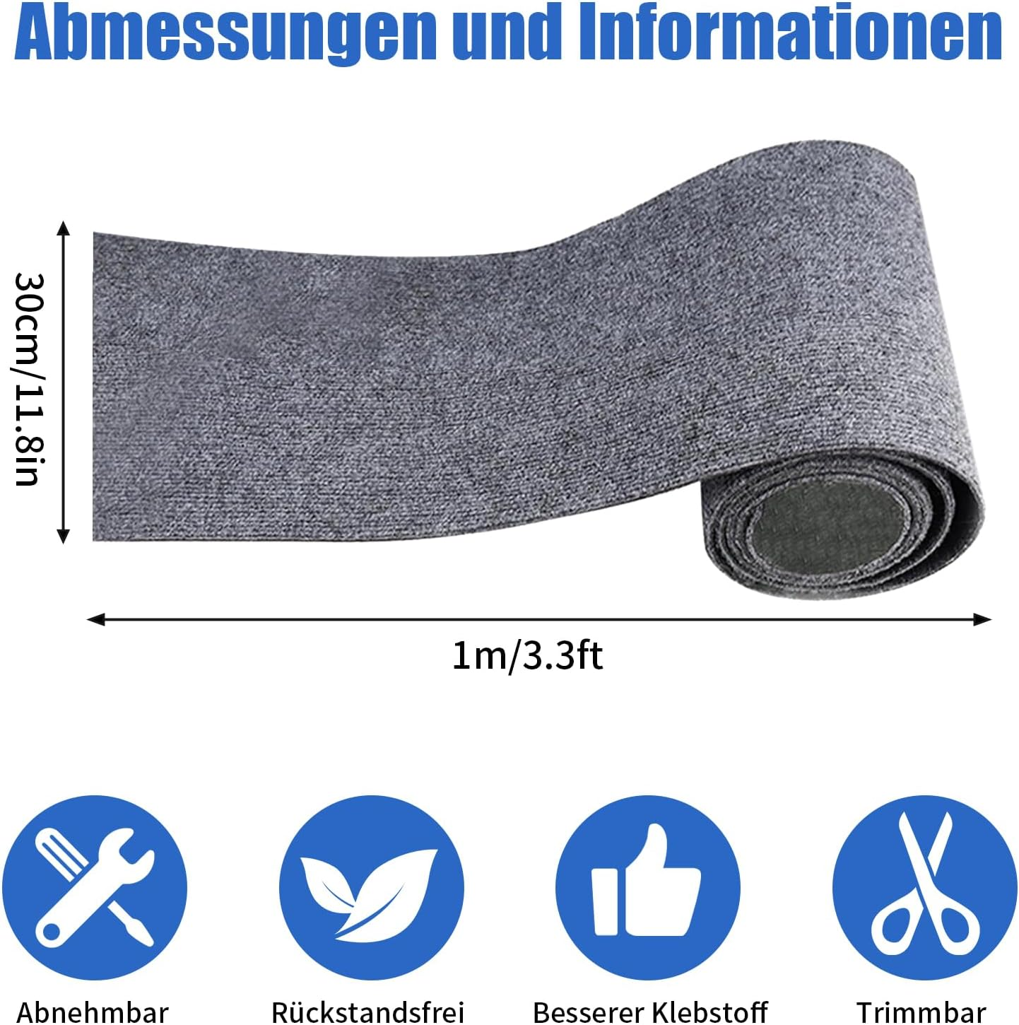 Cat Scratching Mat, Self-Adhesive 30 X 100 Cm, Cat Scratching Mat, Cat Scratching Boards Wall, DIY Trimmable, Scratch Protection, Cat Scratching Mat for Protects Carpets, Sofa, Furniture Protection, image number 2