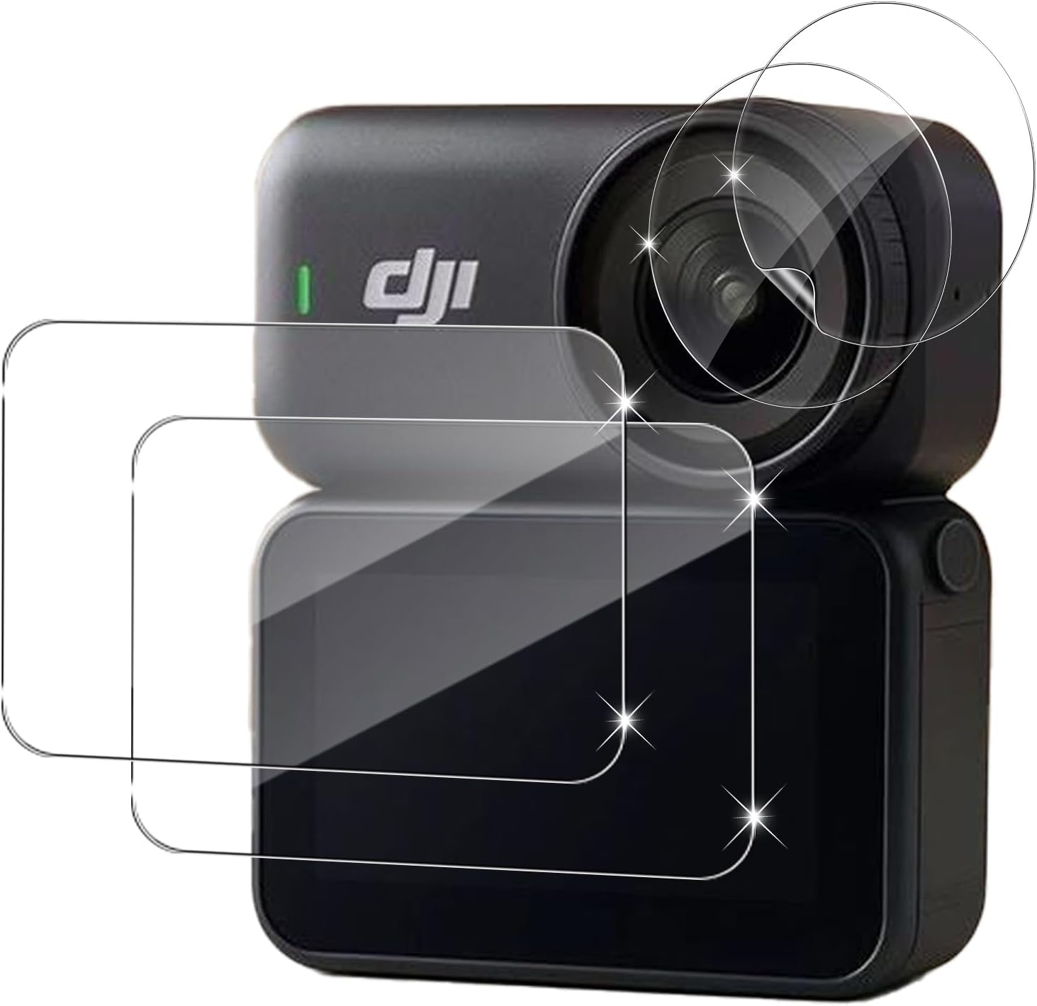 TELESIN Osmo Nano Screen Protector(2 Pack), Tempered Glass Film for DJI Osmo Nano with Ultra HD, 9H Hardness, Scratch Resistant, Static Cling Installation, Osmo Nano Camera Accessories image number 2