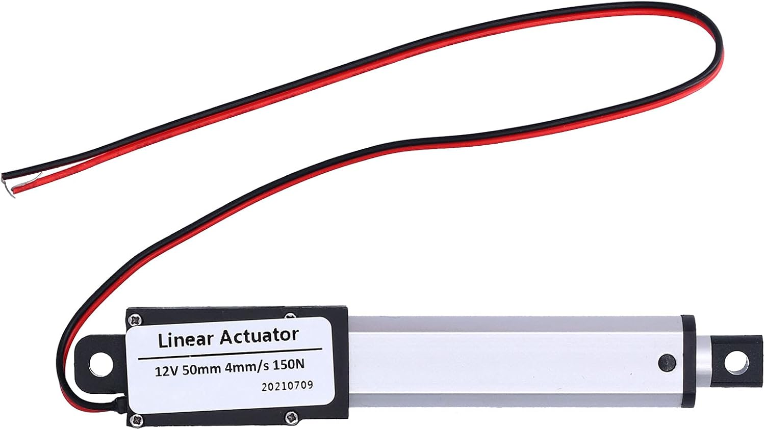 Nutriess High Speed Electric Linear Actuator 50Mm Stroke DC 12V Low Noise Internal Limit Switch Mini Motion for Automotive Industrial 30Mm/S 20N (Stroke 50Mm-4Mm/S-150N)