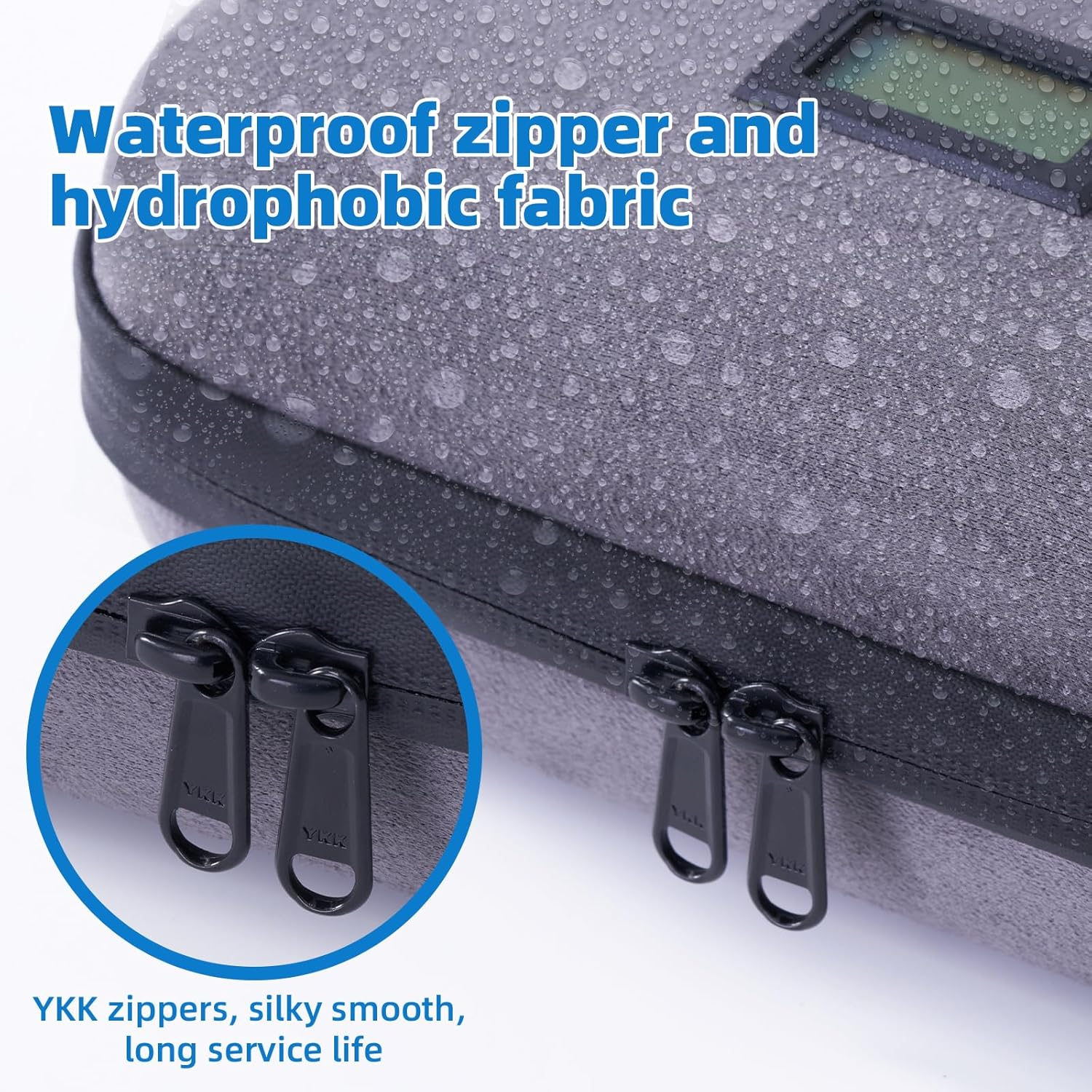 Gloinsu 24H Insulin Cooler Travel Alcantara Case TSA Approved - Medication Diabetic Cooler with Thermometer Temperature Display | Refrigerated Medicine Organizer Bag with 2 Ice Packs for Travel image number 4