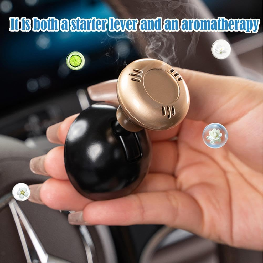 Flyanzebi Car Joystick Starter, 1Pc, Gold, Push-Button, Manual, Touch image number 5
