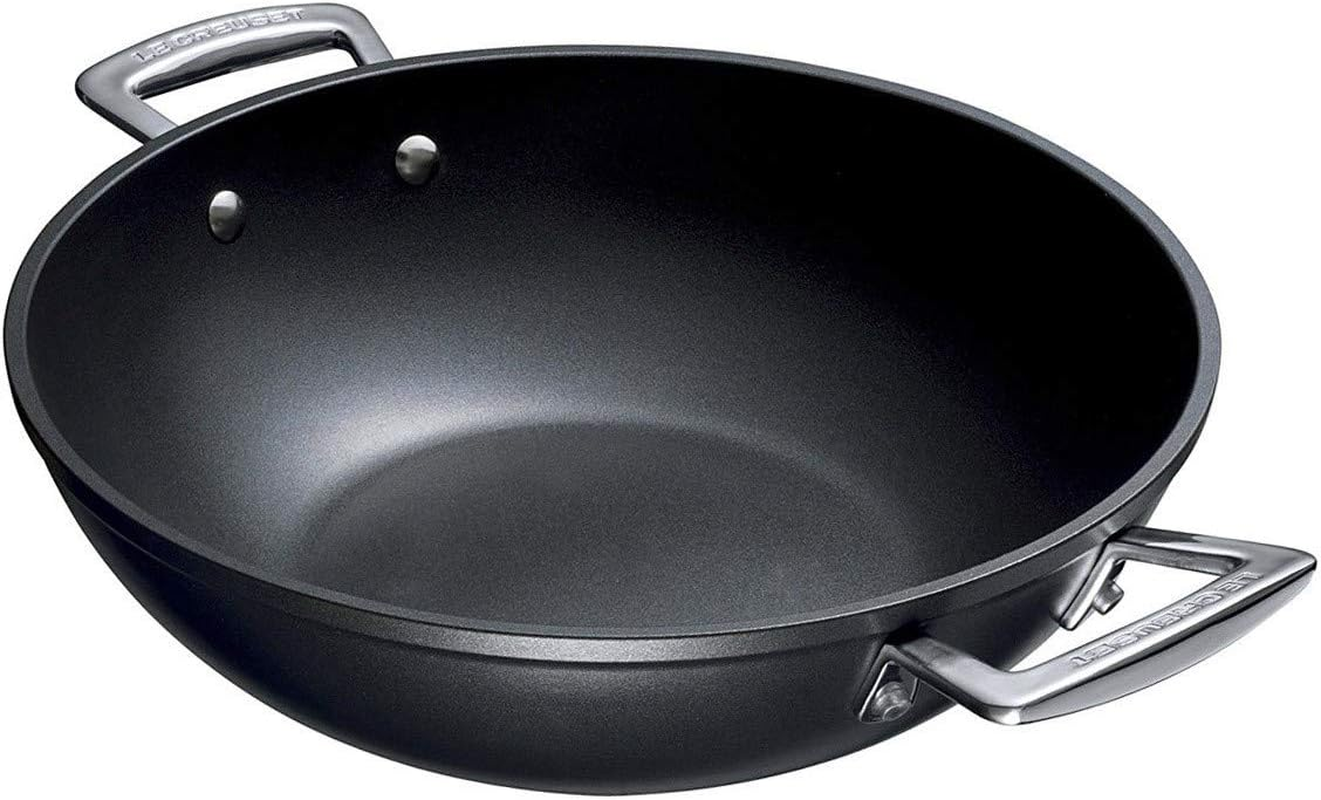 Le Creuset Toughened Non-Stick Wok Pan, 32 Cm